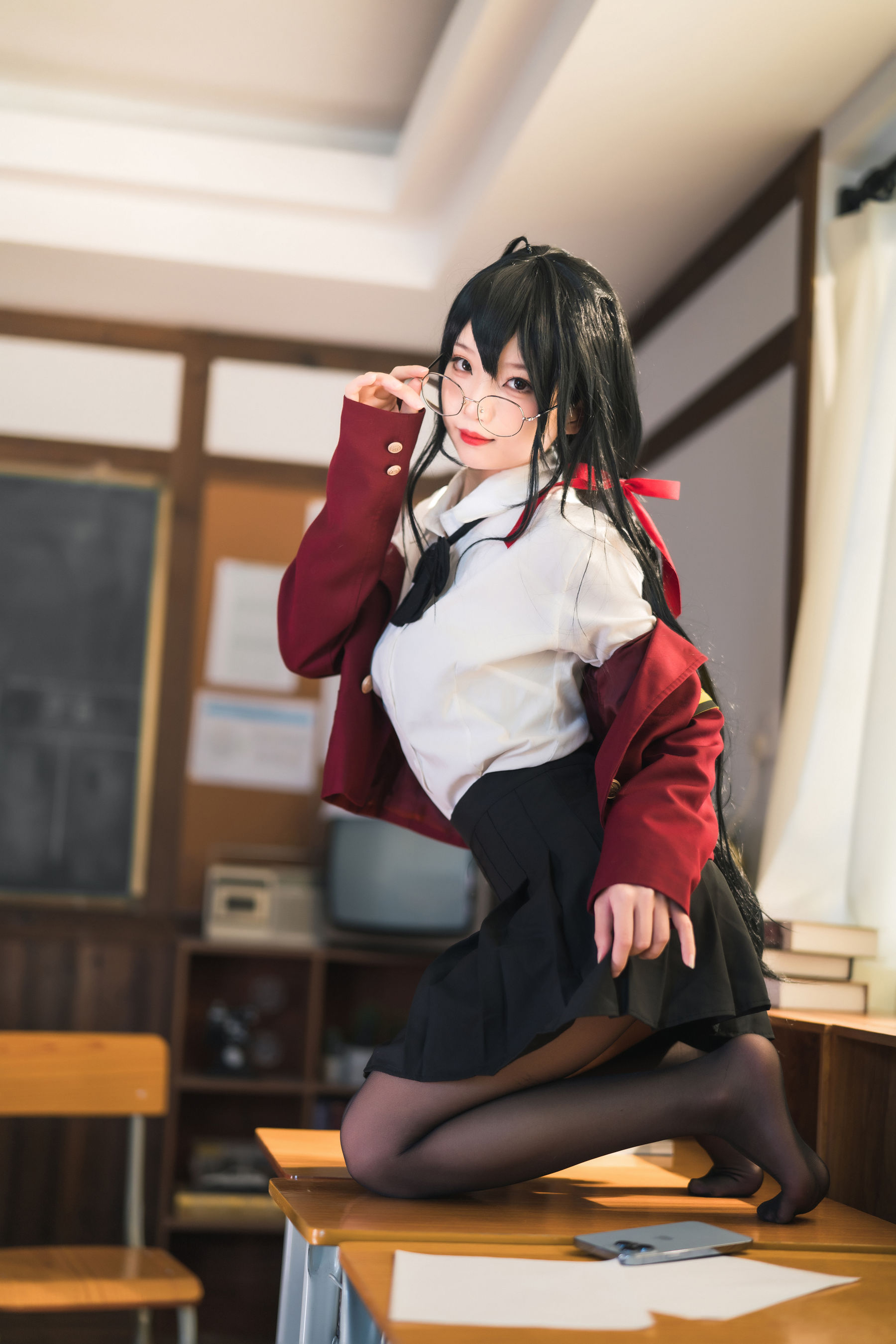 狐玖玖 – 碧蓝航线 大凤JK Cosplay-第2张