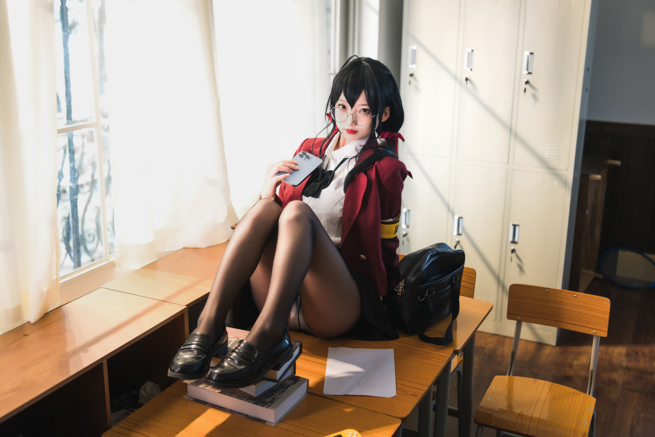 狐玖玖 – 碧蓝航线 大凤JK Cosplay-第11张