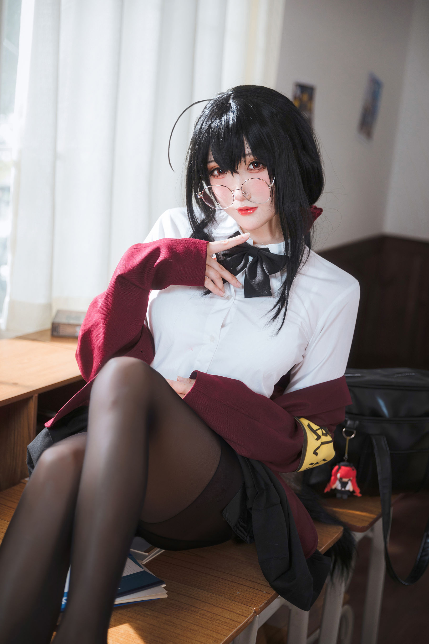 Coser瓜希酱福利 – 大凤JK Cosplay-第1张