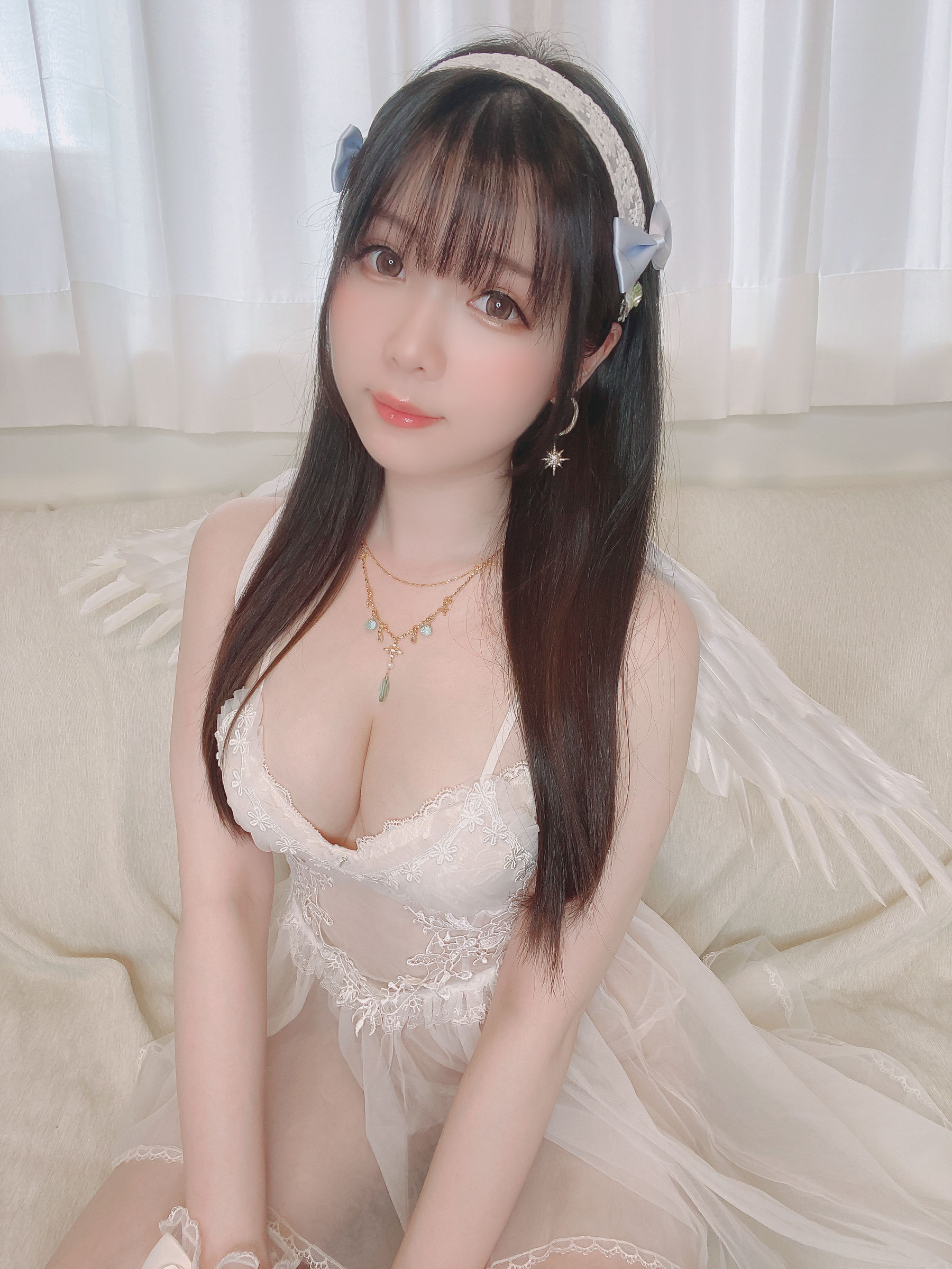 微博妹纸霜月shimo – 天使 Cosplay-第1张