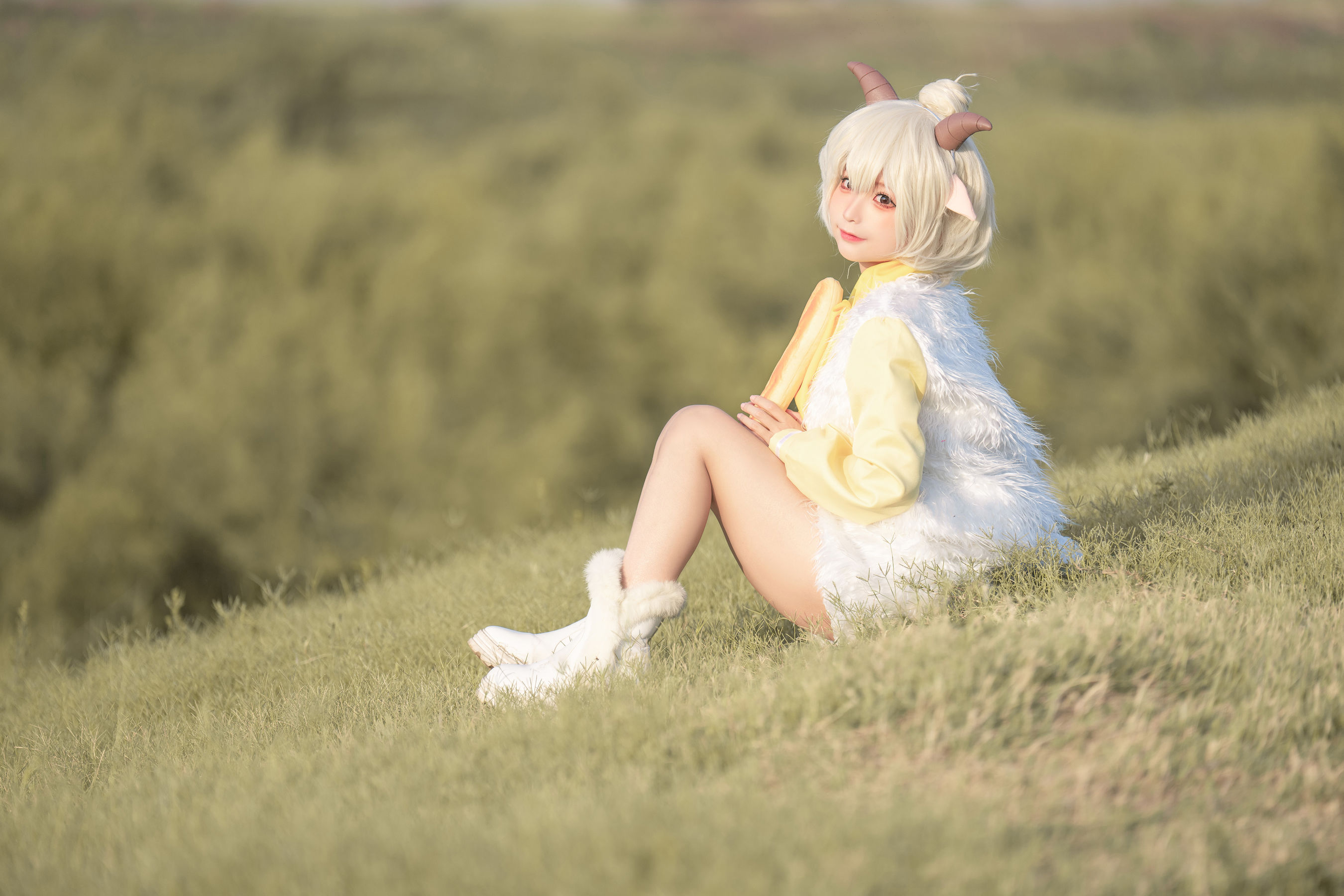 动漫博主蠢沫沫 – 懒羊羊 Cosplay-第1张