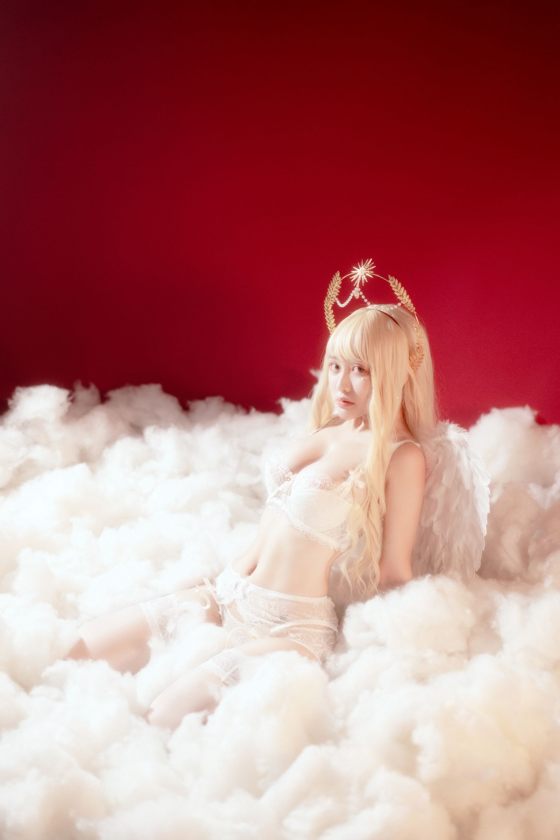 动漫博主脱尾巴Mizuki – 天使 Cosplay-第4张