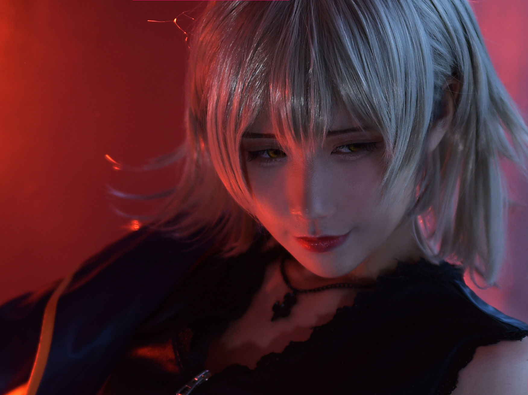 动漫博主九曲Jean 黑贞德 Cosplay-第5张