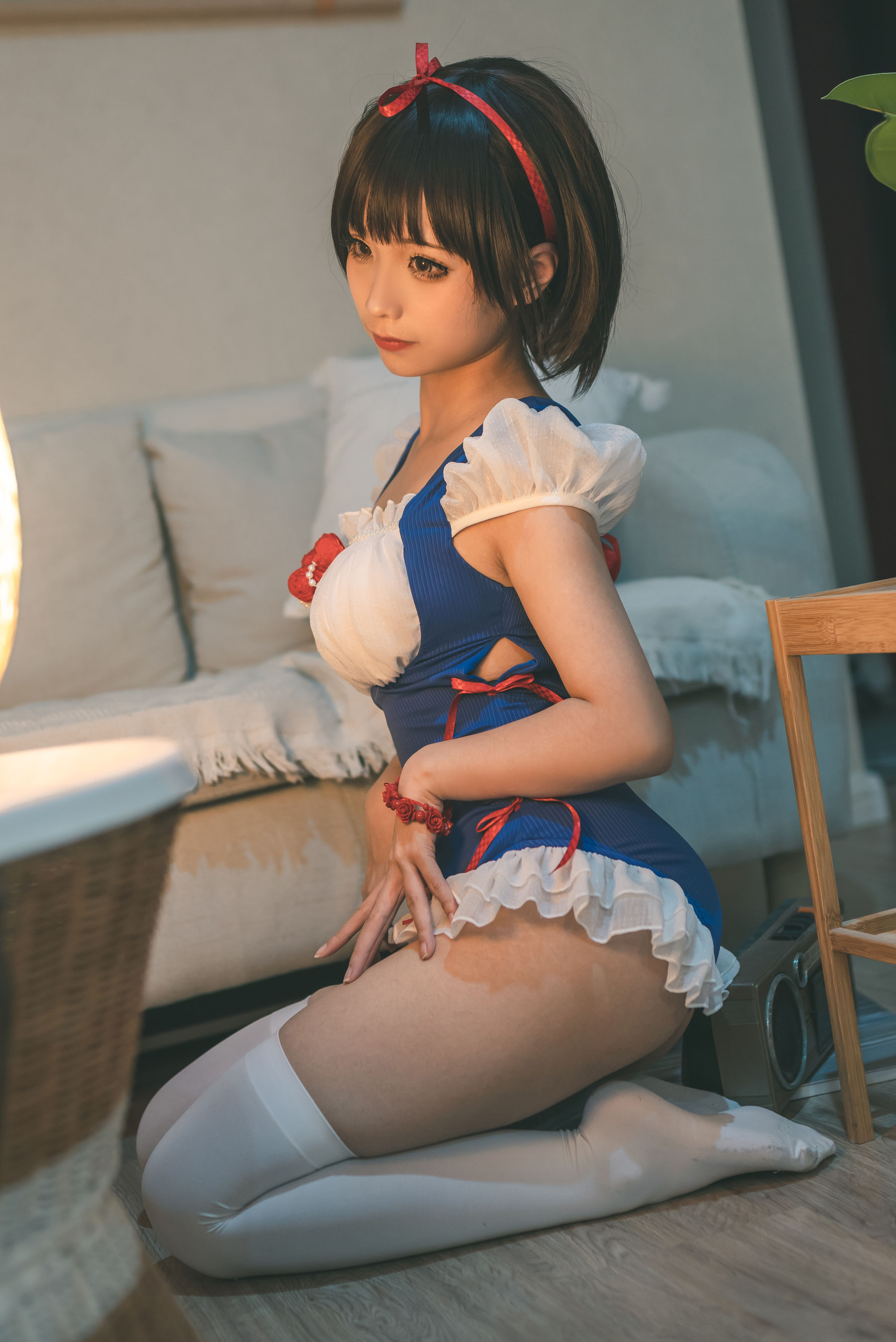 动漫博主蠢沫沫 白雪姬 Cosplay-第1张
