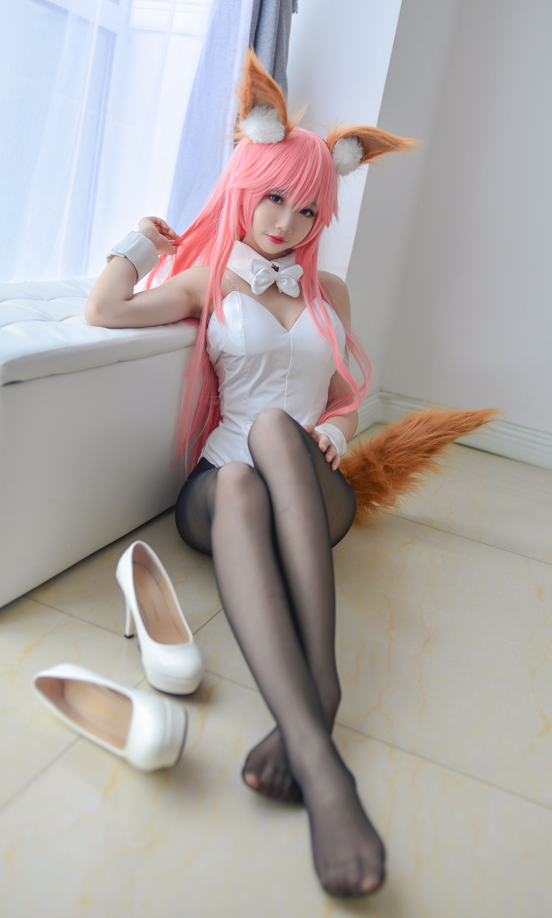 Cos小姐姐雪琪 玉藻前兔女郎 Cosplay-第1张