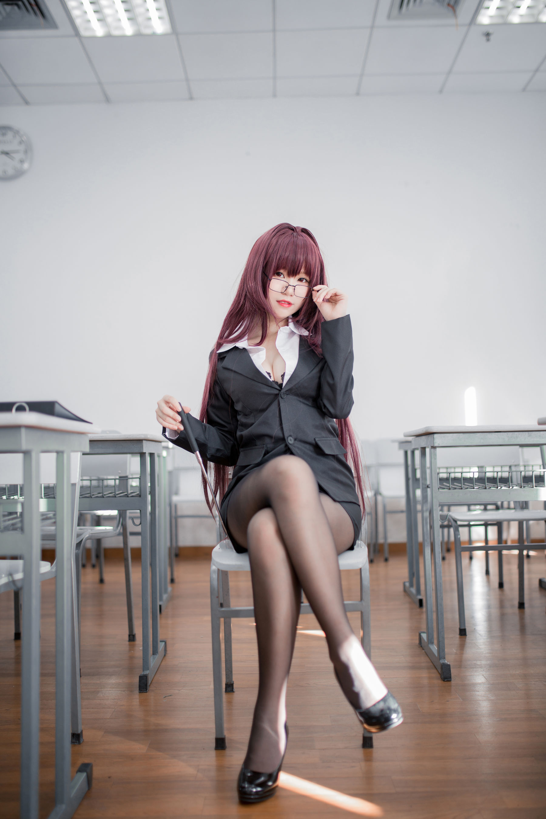 [萝莉COS] Yoko宅夏《斯卡哈教师》 Cosplay-第2张