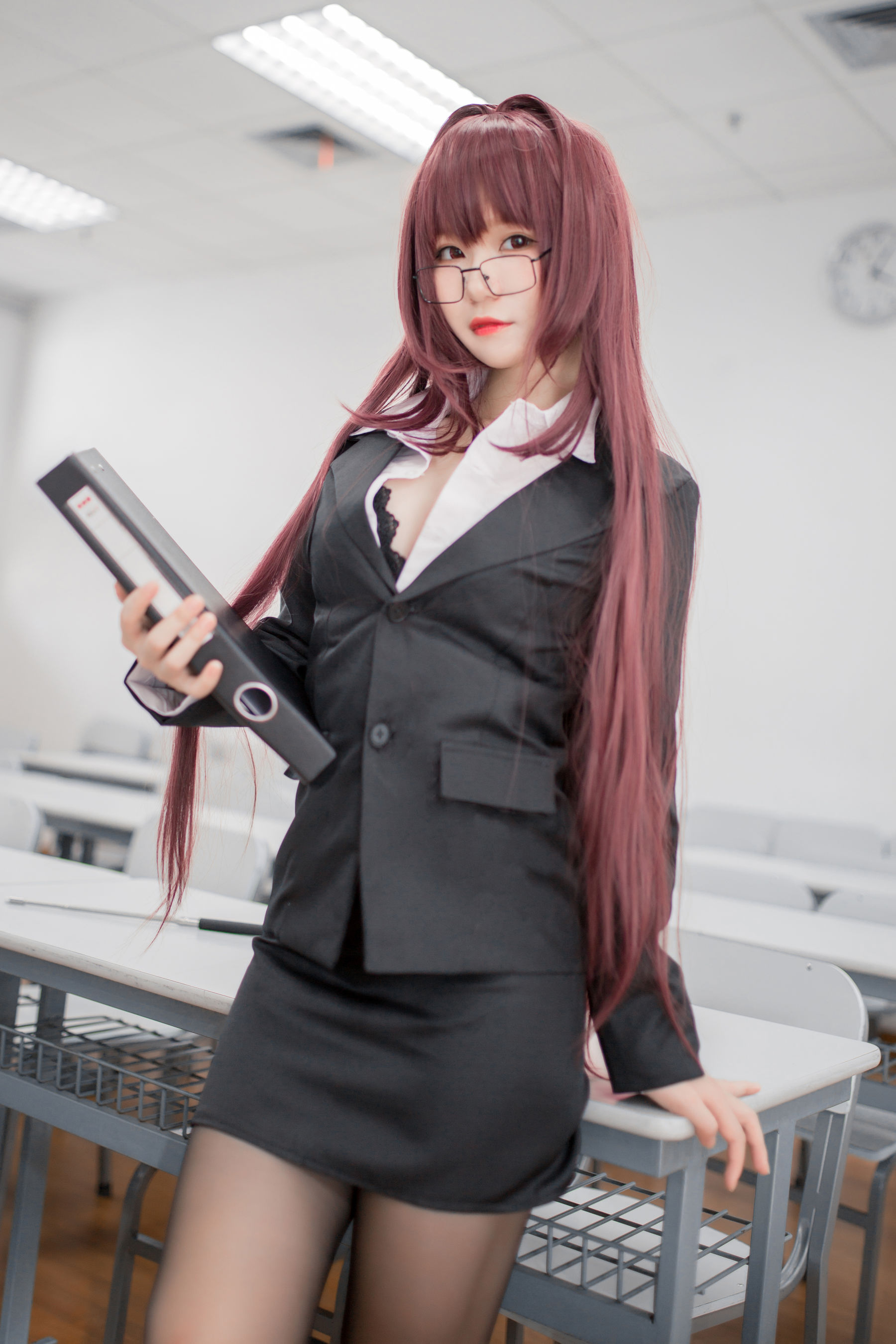 [萝莉COS] Yoko宅夏《斯卡哈教师》 Cosplay-第31张