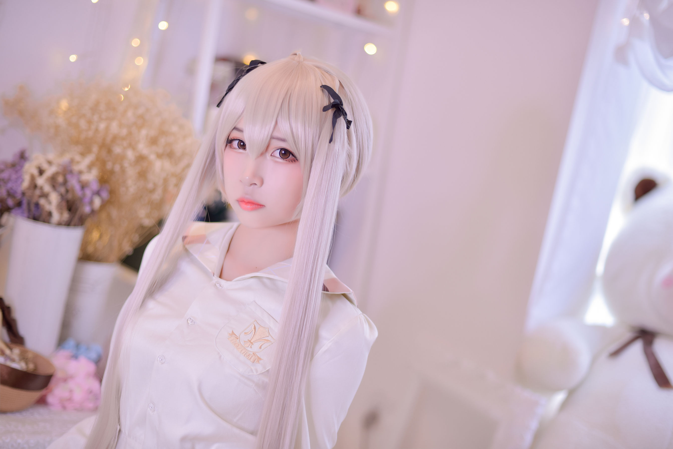 人气Coser二佐Nisa – 穹妹校服 Cosplay-第1张