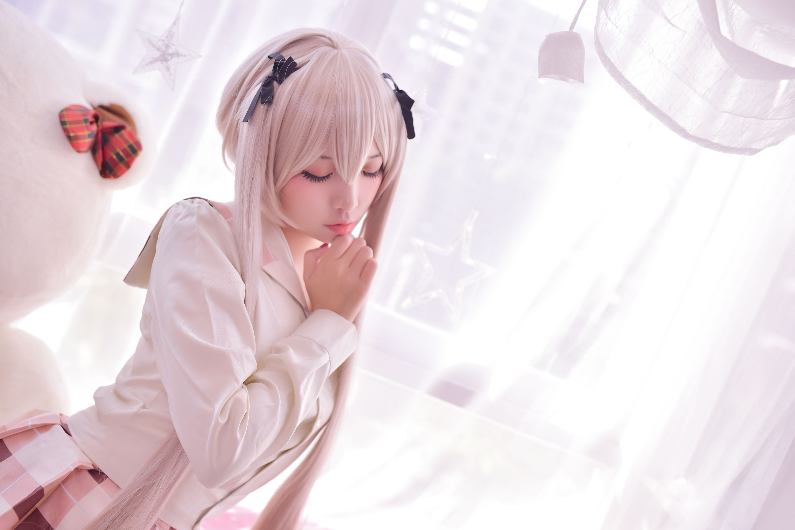 人气Coser二佐Nisa – 穹妹校服 Cosplay-第5张