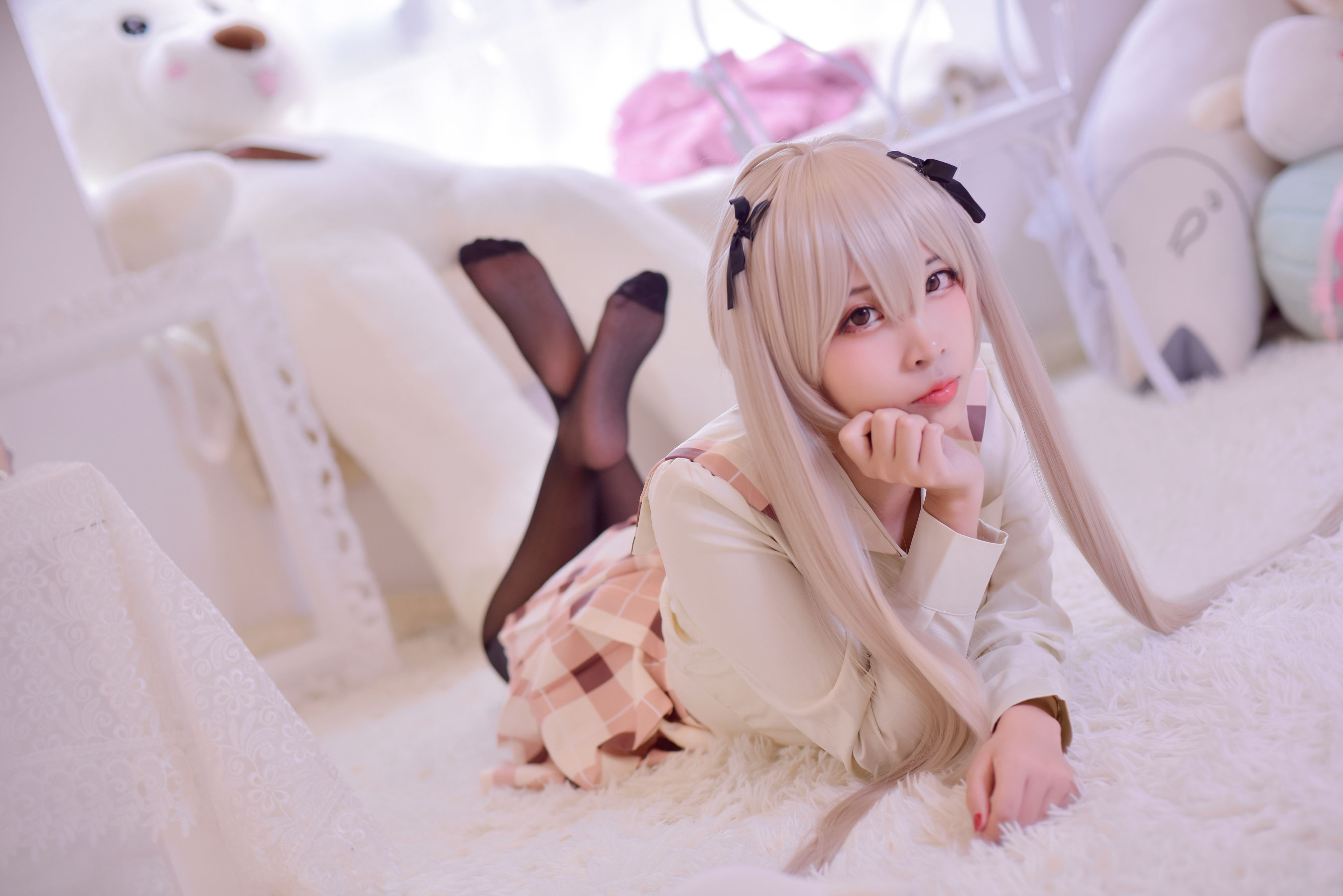 人气Coser二佐Nisa – 穹妹校服 Cosplay-第6张