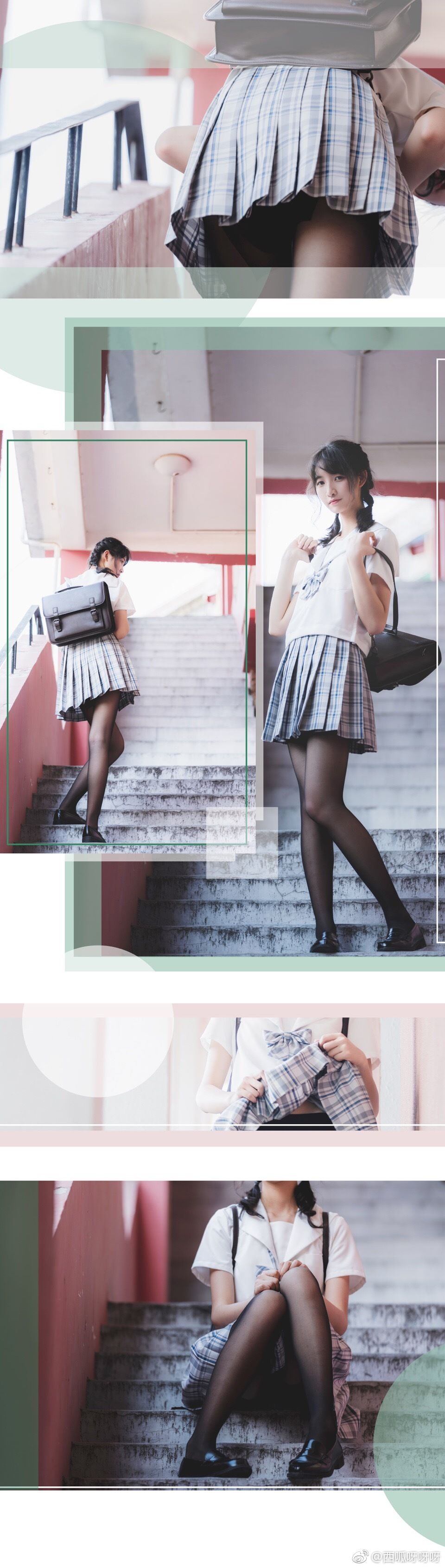 清纯妹子西瓜 制服 Cosplay-第5张