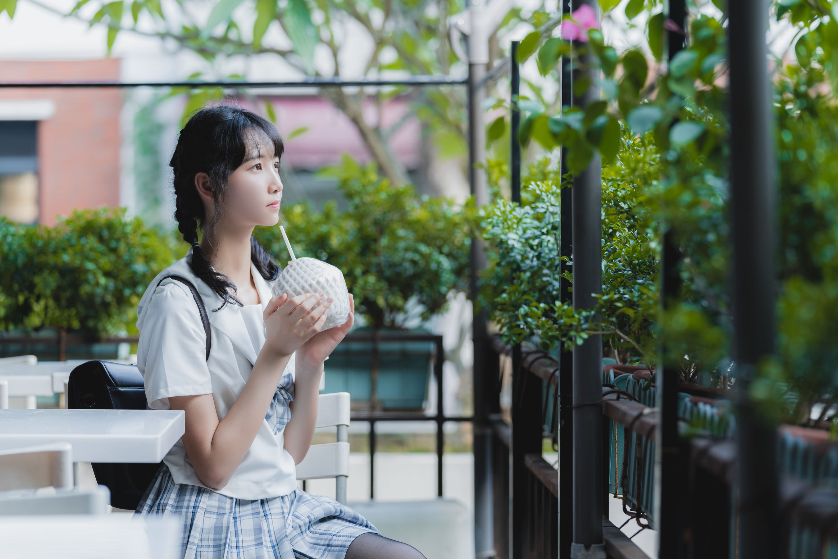 清纯妹子西瓜 制服 Cosplay-第16张