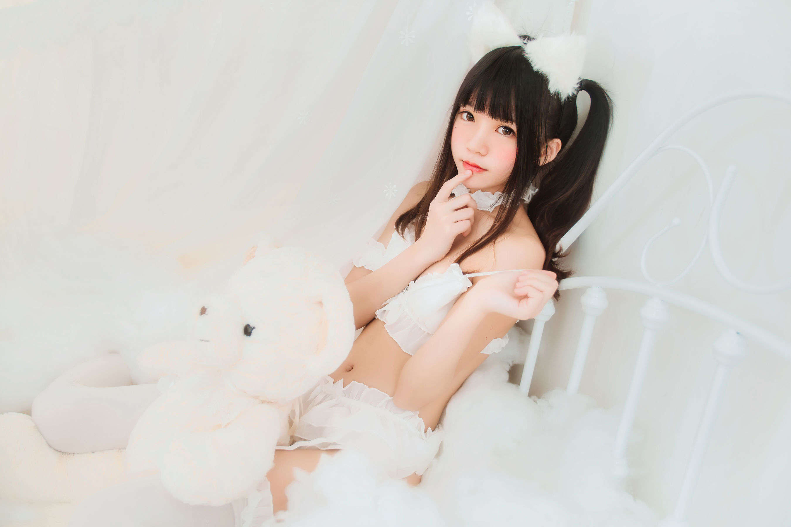 [萝莉COS] 桜桃喵《白猫》 Cosplay-第7张