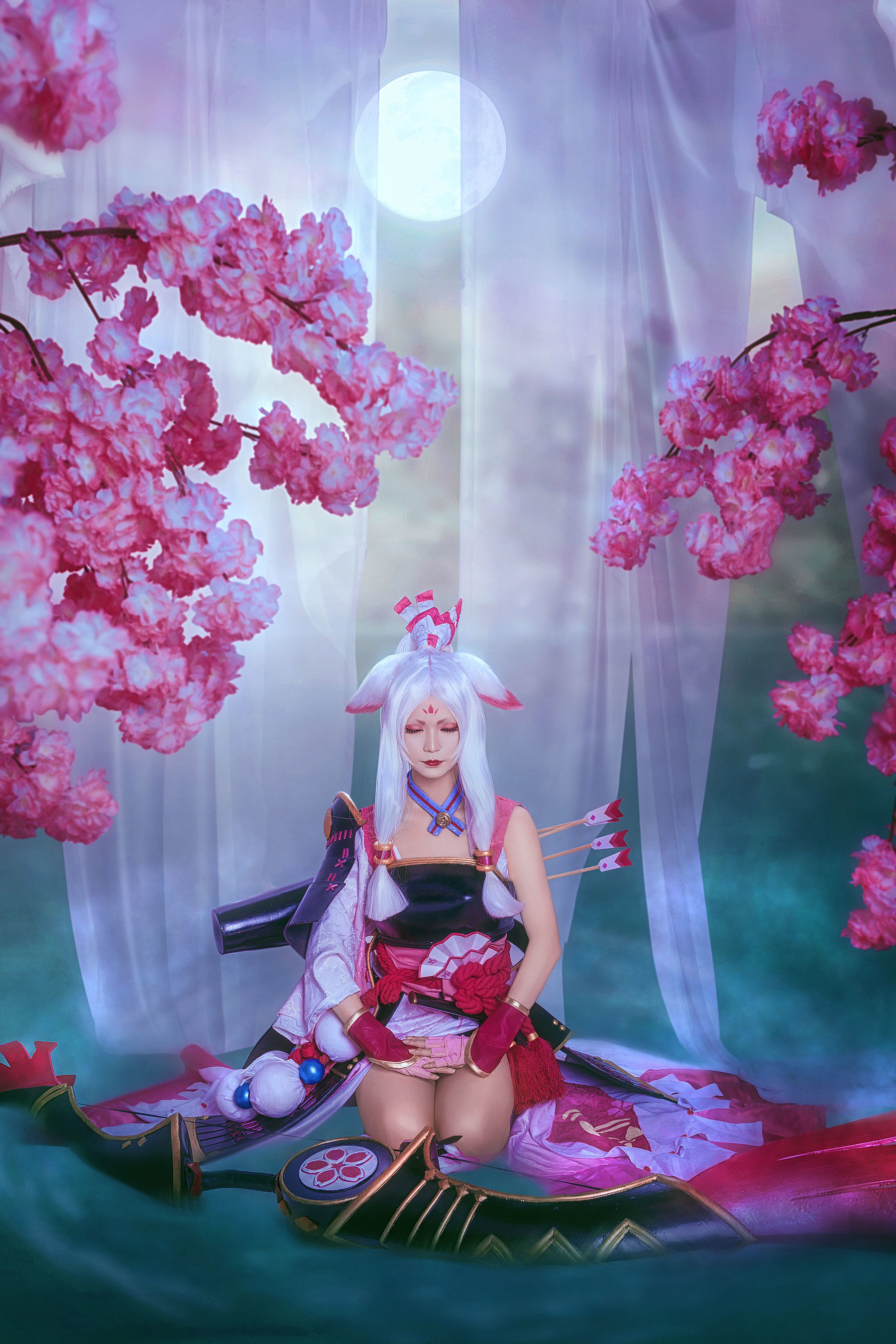 动漫博主北之北 – 阴阳师 白狼 Cosplay-第2张