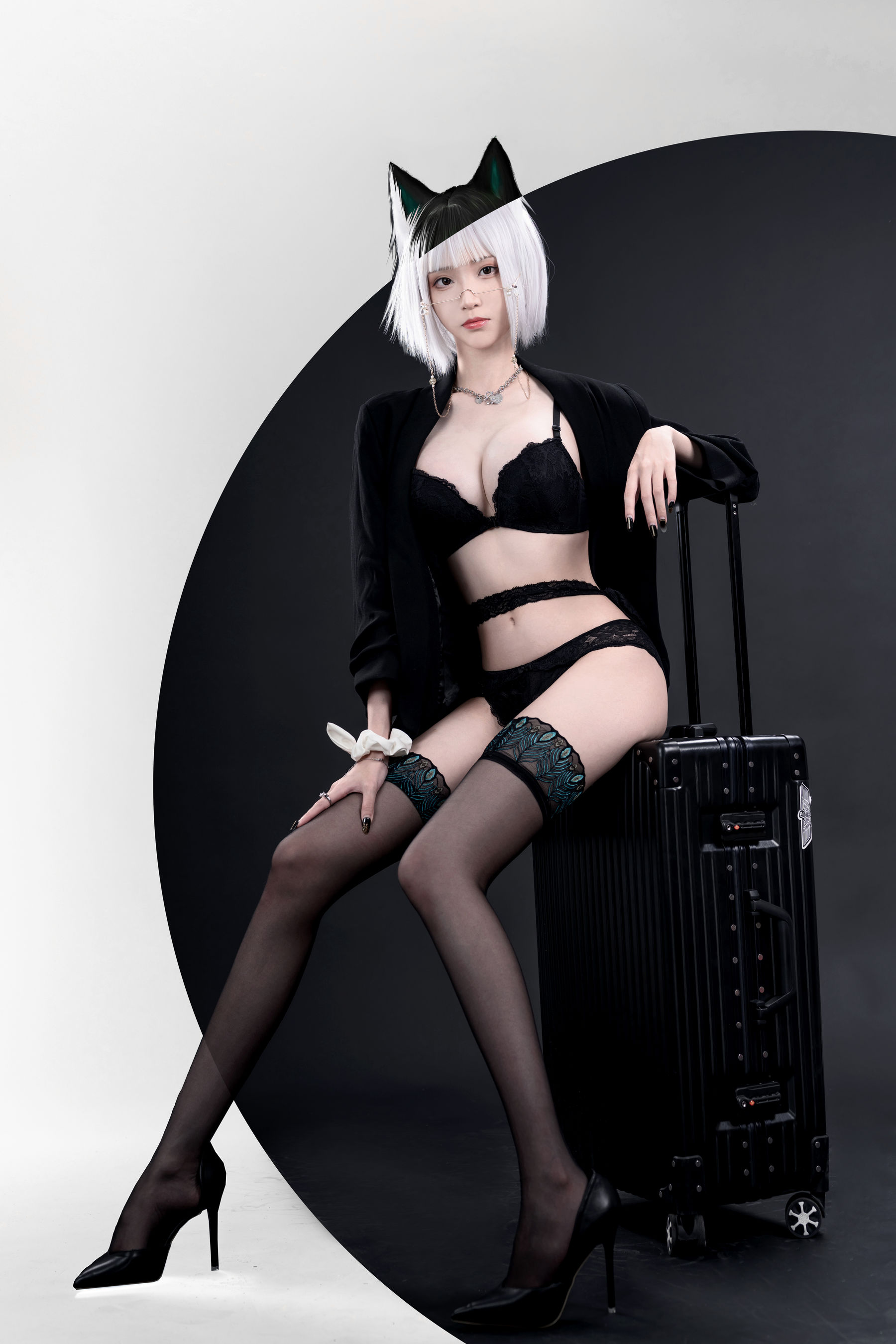 长腿Coser青青子Js李翎 – 狐狸和狼 Cosplay-第1张