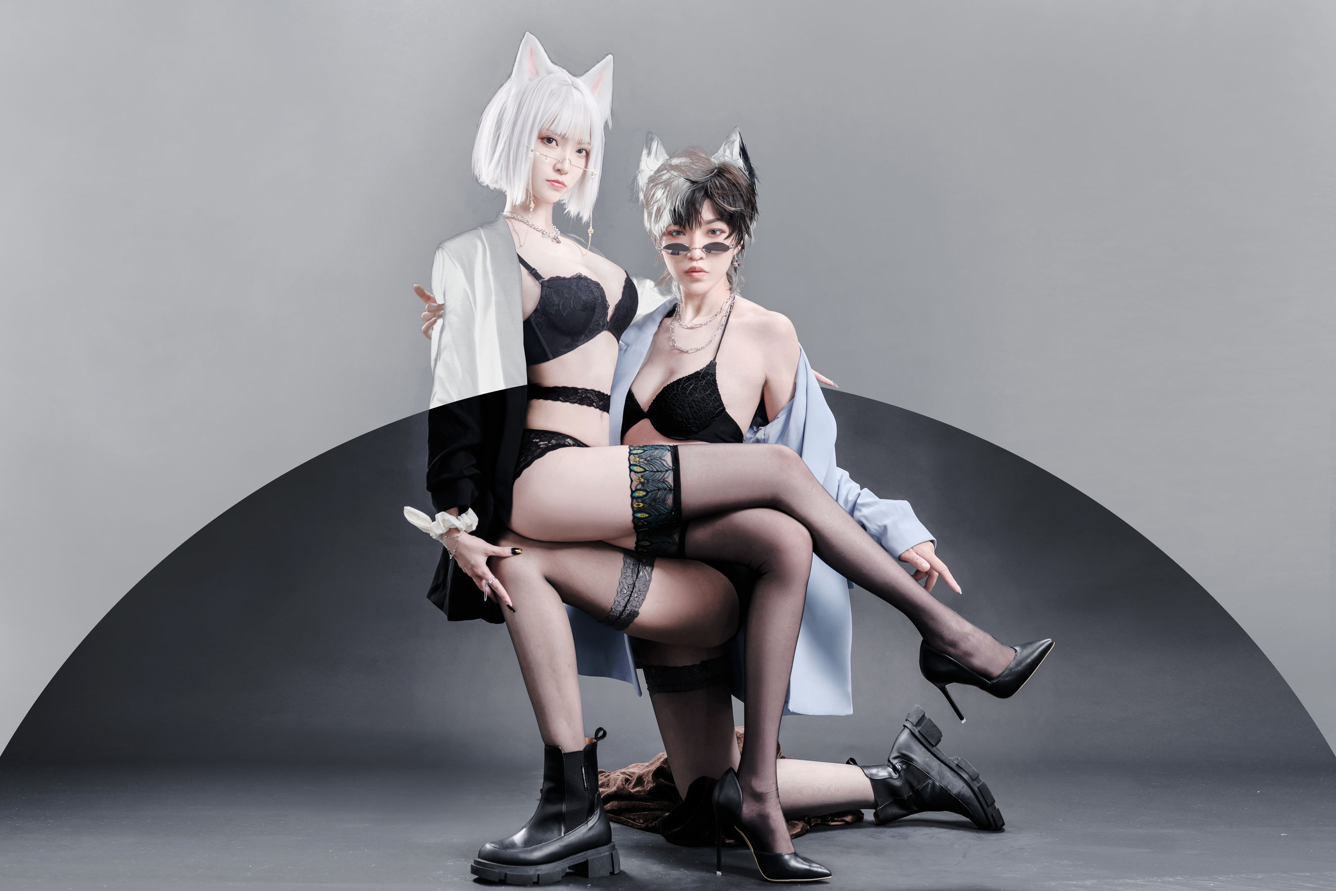 长腿Coser青青子Js李翎 – 狐狸和狼 Cosplay-第4张