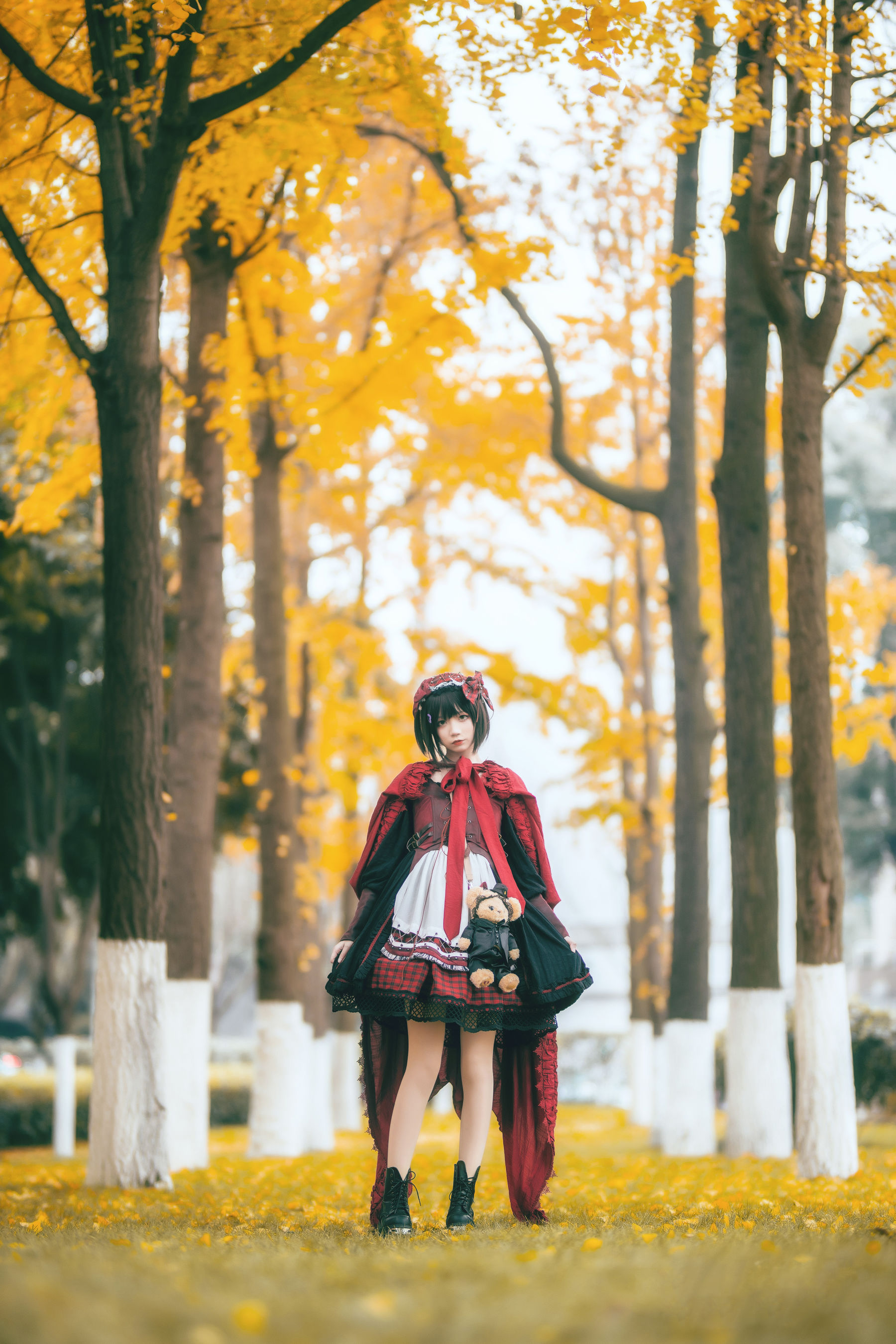 清纯少女五更百鬼 – 小红帽 Cosplay-第1张
