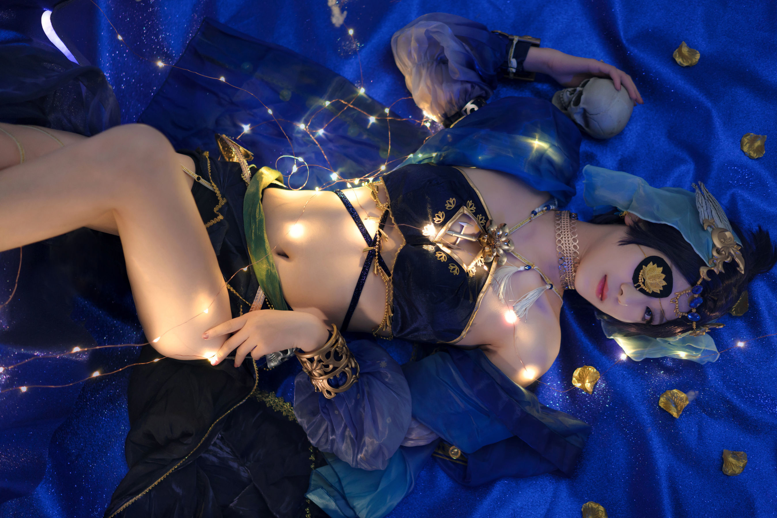 小姐姐弥音音ww 蓝色魅影 Cosplay-第3张