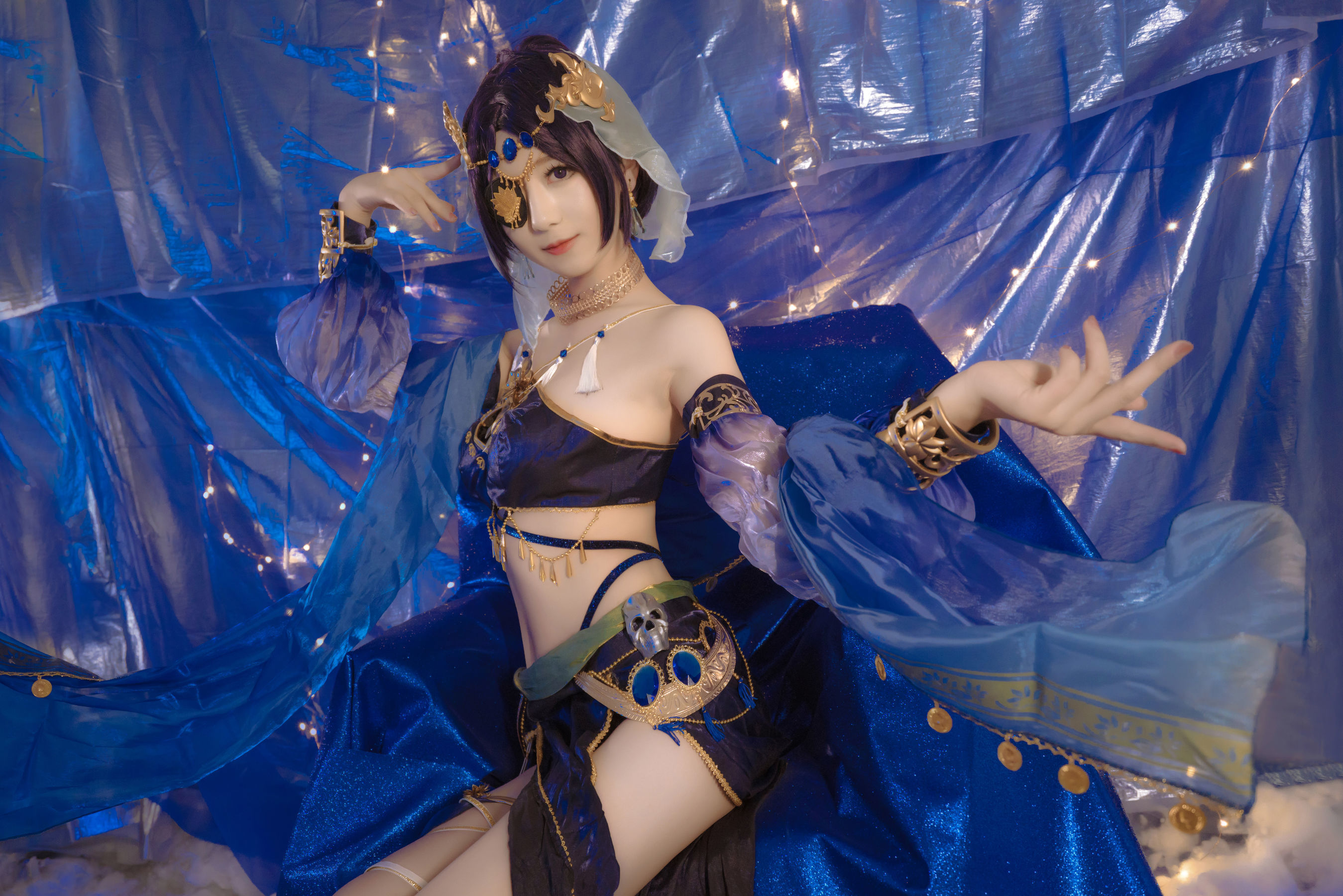 小姐姐弥音音ww 蓝色魅影 Cosplay-第5张