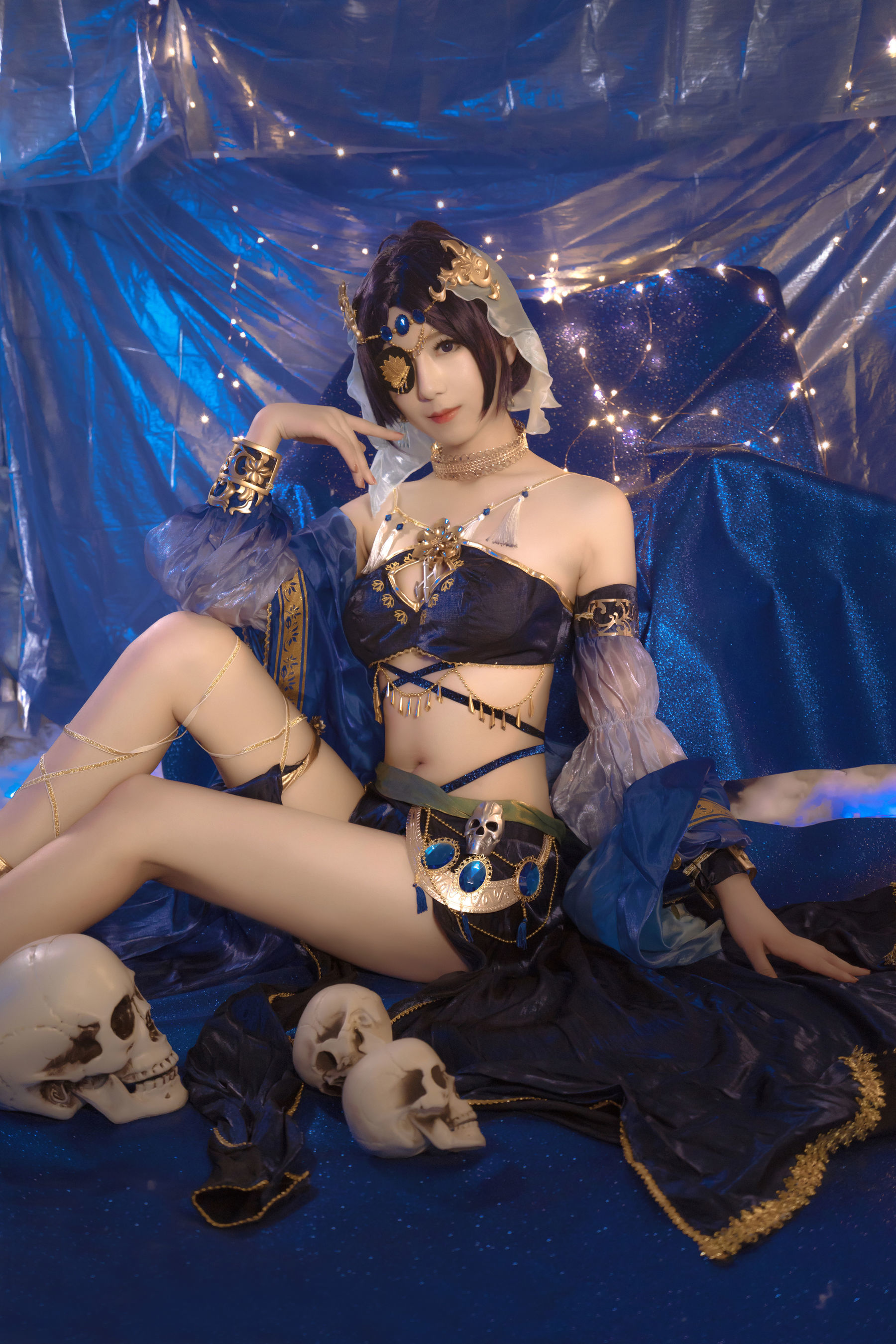 小姐姐弥音音ww 蓝色魅影 Cosplay-第11张