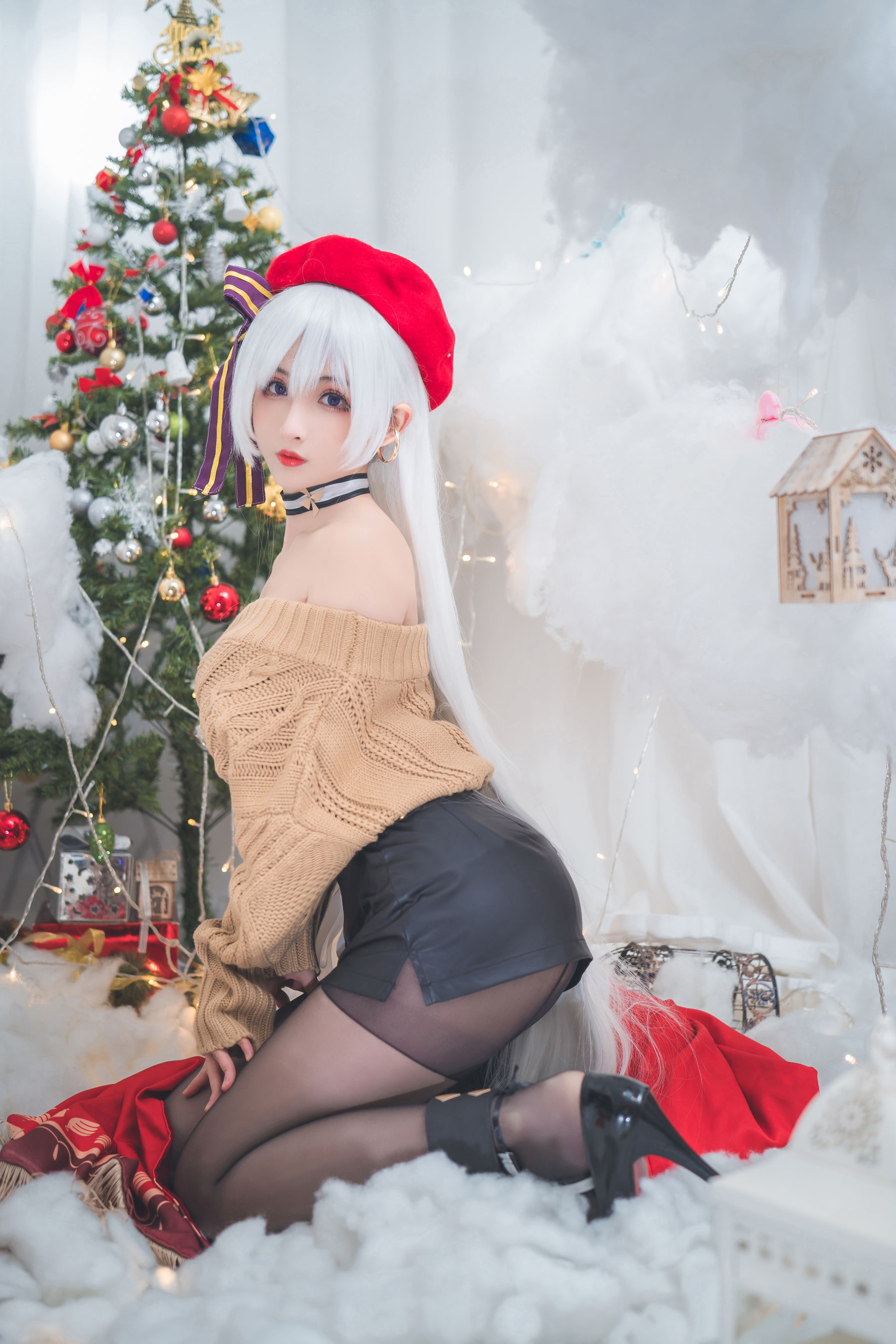 COS福利rioko凉凉子 圣诞贝尔法斯特 Cosplay-第2张