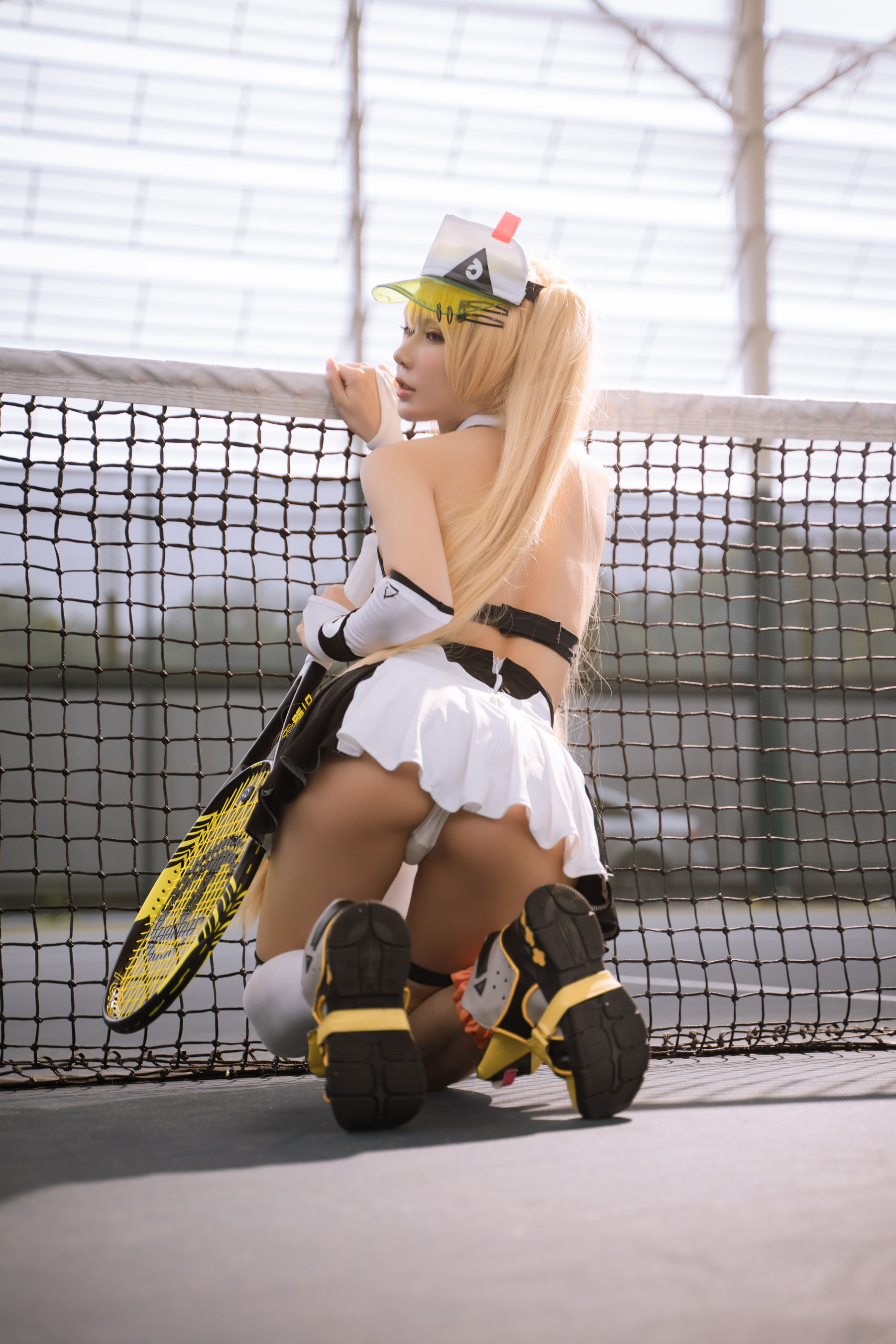 动漫博主阿包也是兔娘 – 贝奇网球服 Cosplay-第6张
