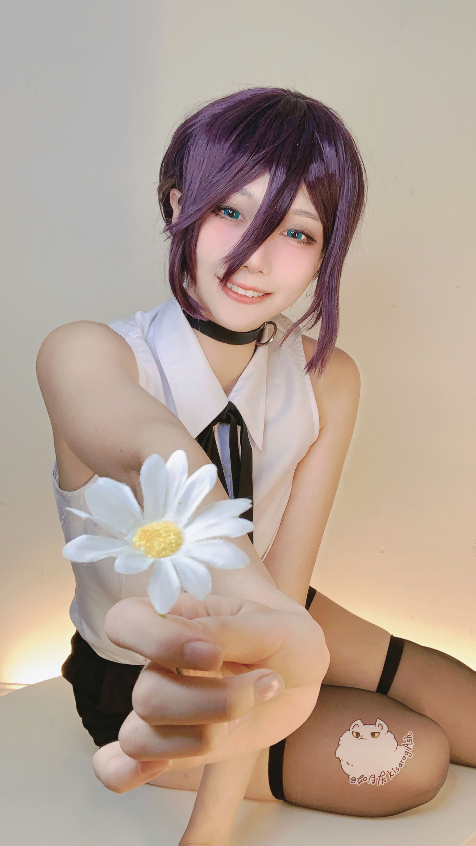 动漫博主如月灰 – 电锯人REZE Cosplay-第3张
