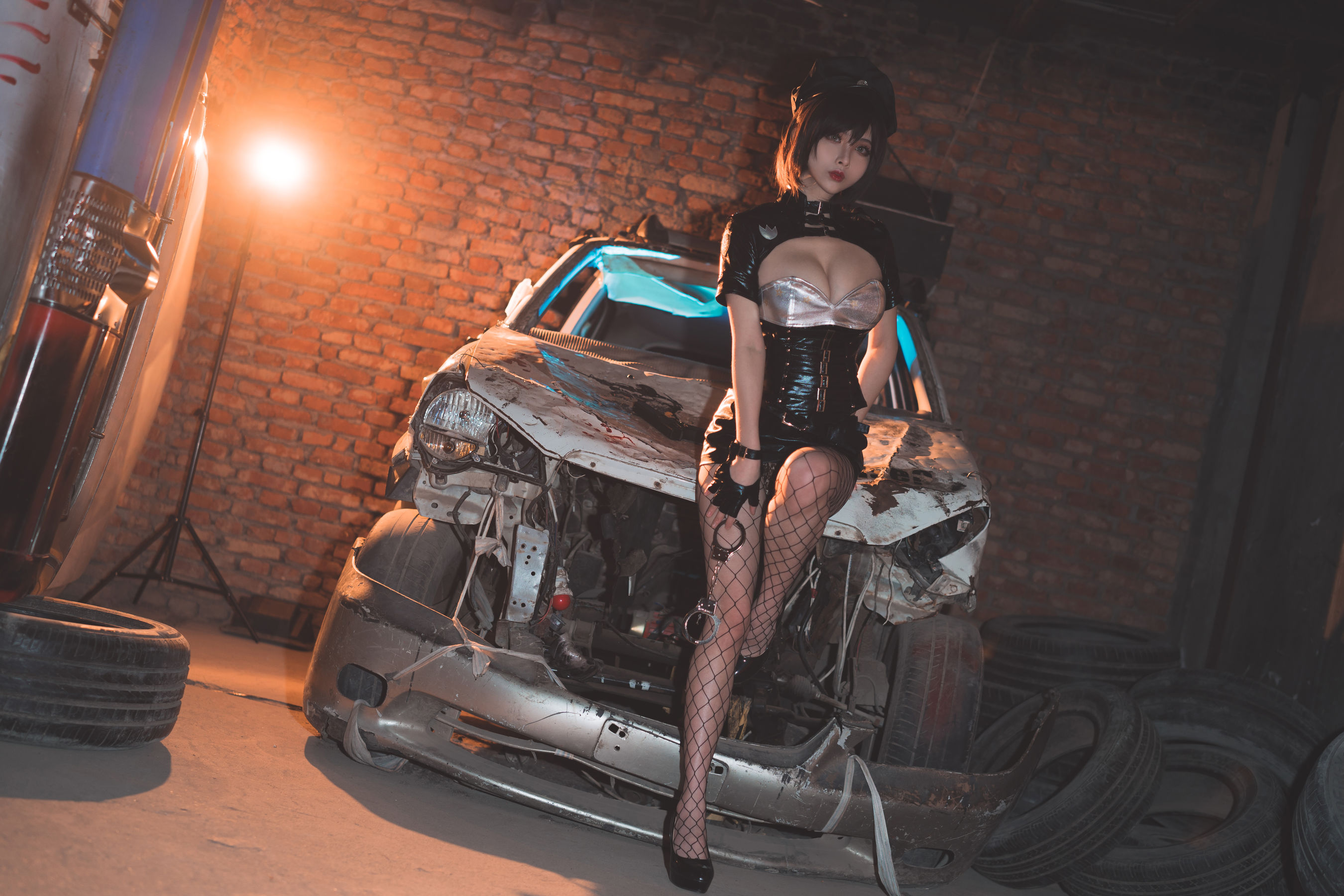 COS福利rioko凉凉子 实习警察 Cosplay-第1张