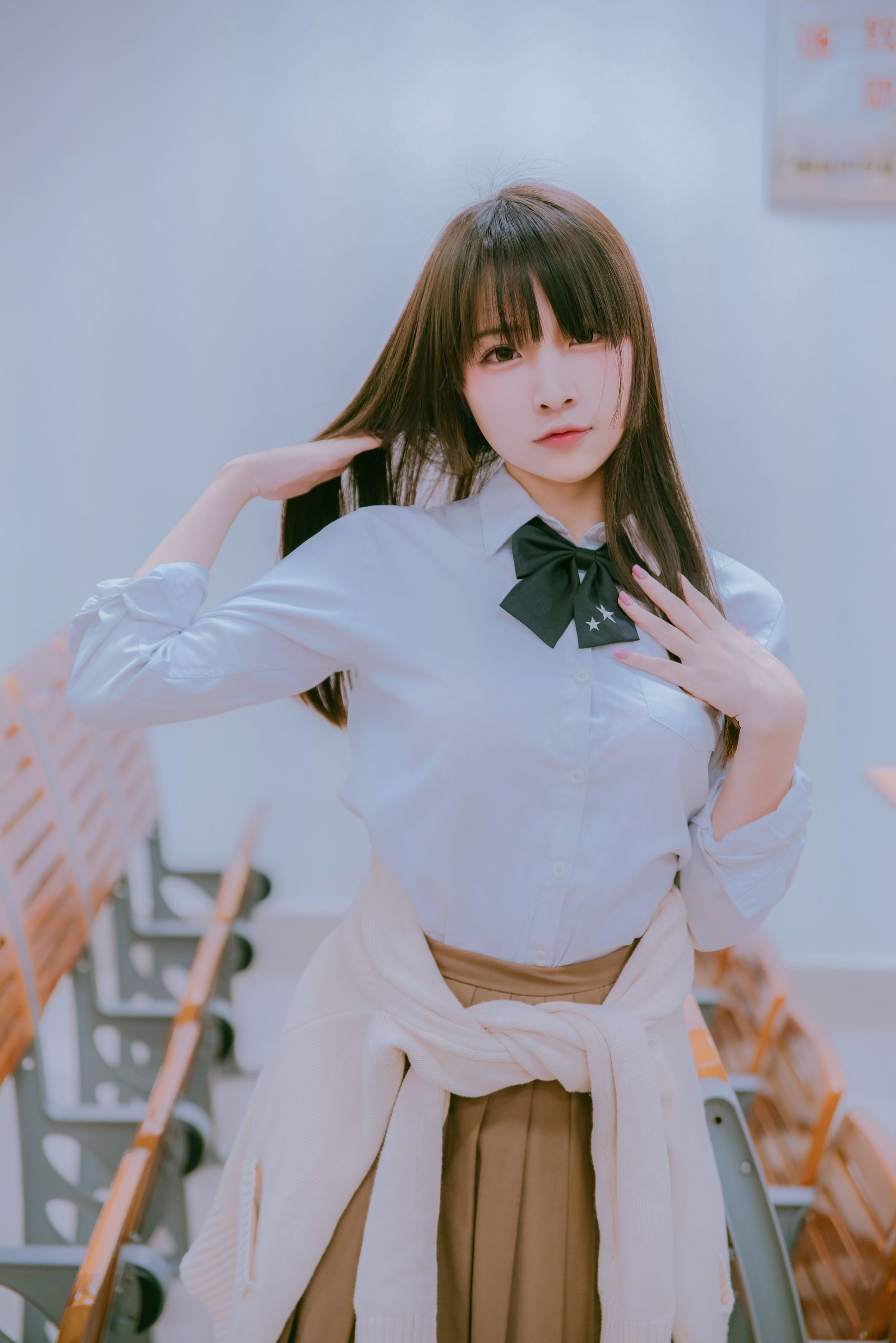 人气Coser二佐Nisa – JK学院风 Cosplay-第3张