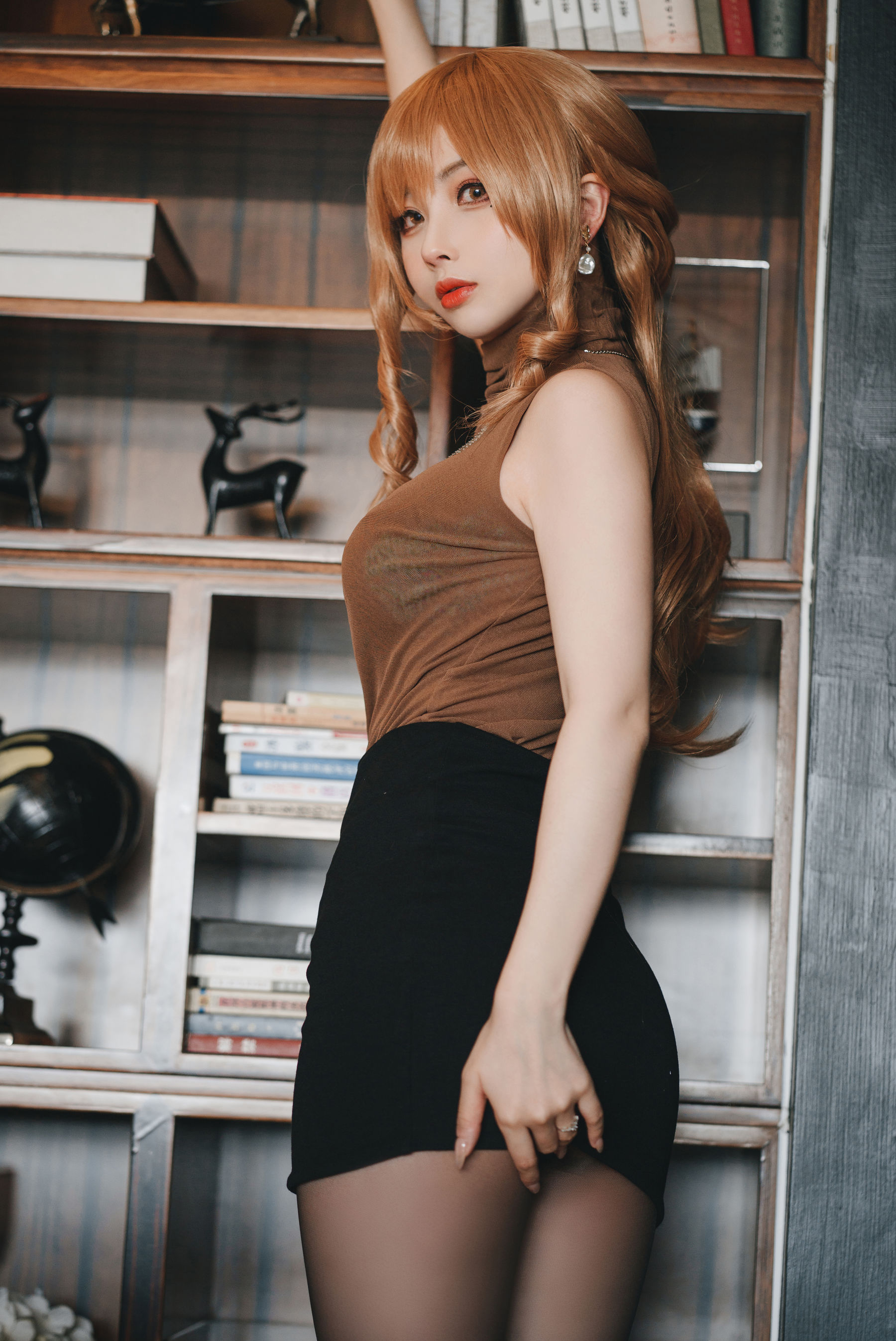COS福利rioko凉凉子(肉扣热热子) – 人妻的一天-公司篇 Cosplay-第30张