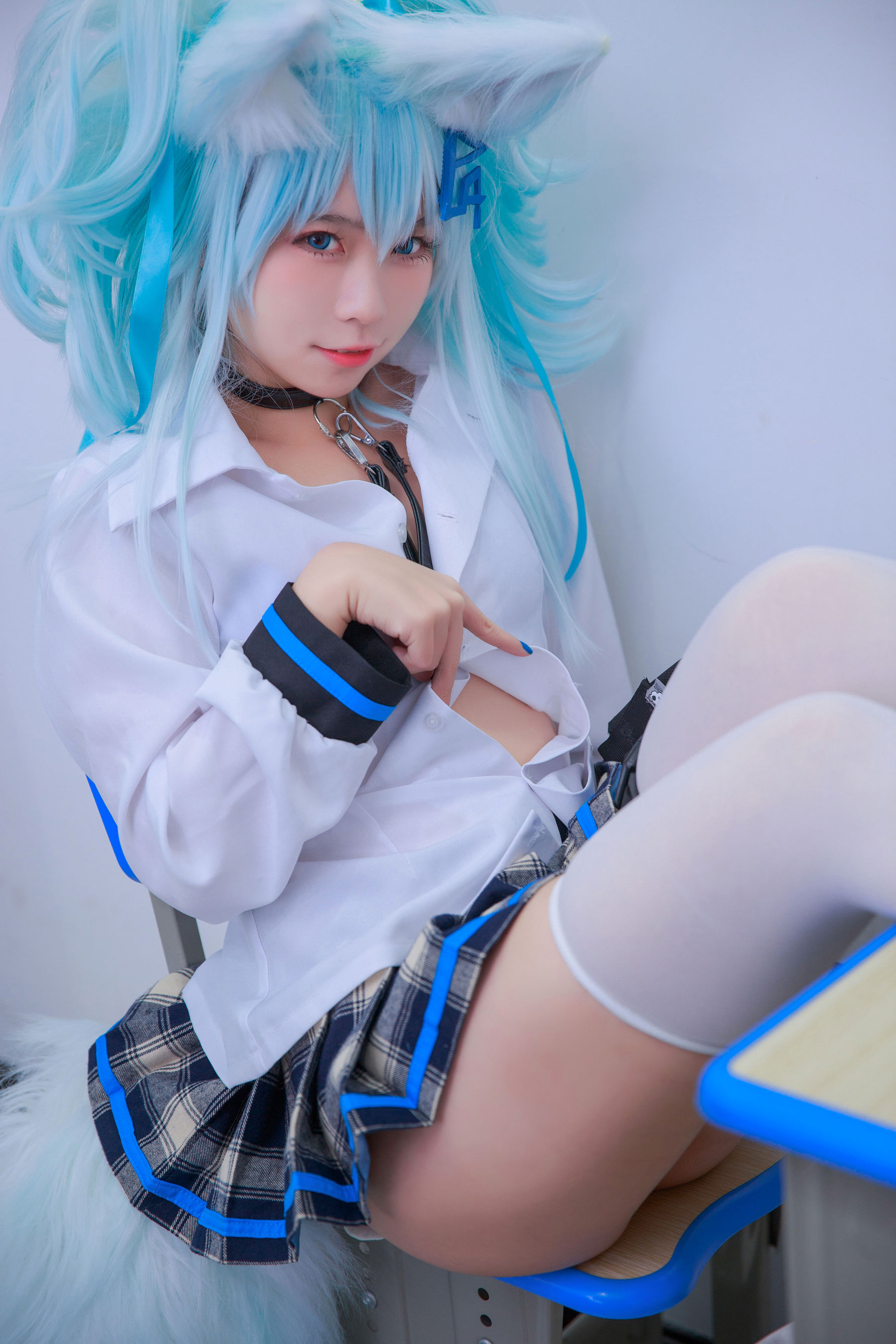 动漫博主G44不会受伤 – 少女前线 PA15校服 Cosplay-第1张