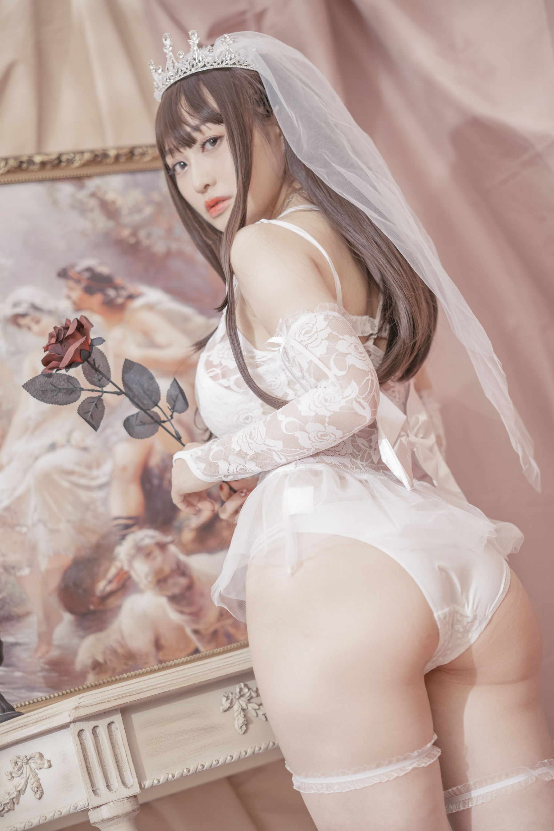 动漫博主脱尾巴Mizuki – 婚纱 Cosplay-第1张