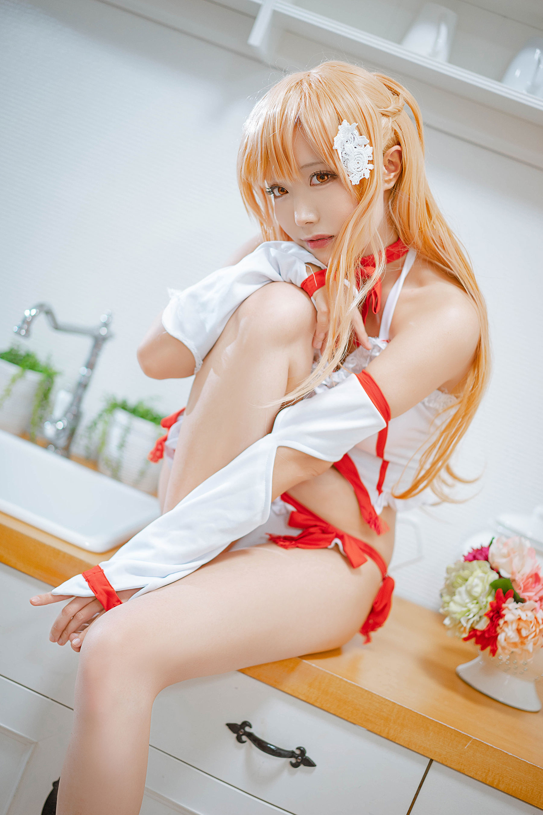 动漫博主切切celia – 亚丝娜内衣 Cosplay-第1张