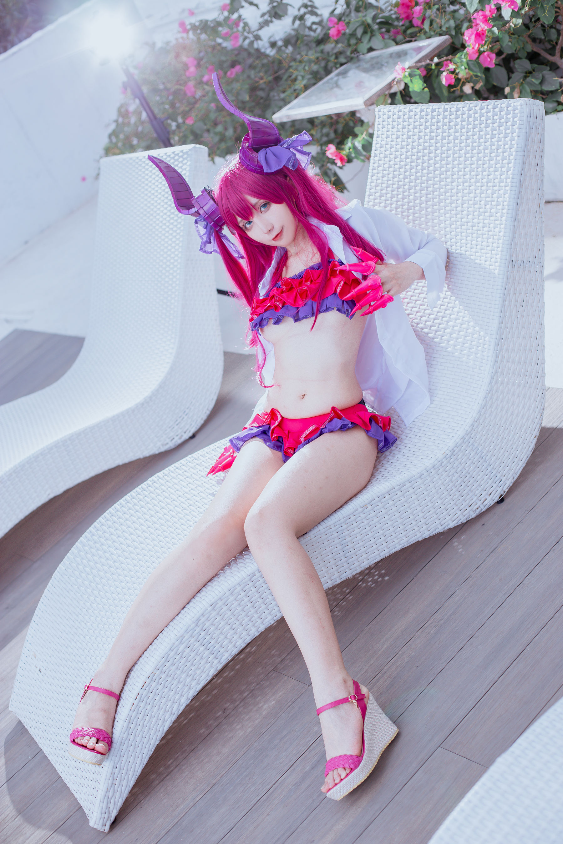 动漫博主九曲Jean – 龙娘泳装 Cosplay-第6张