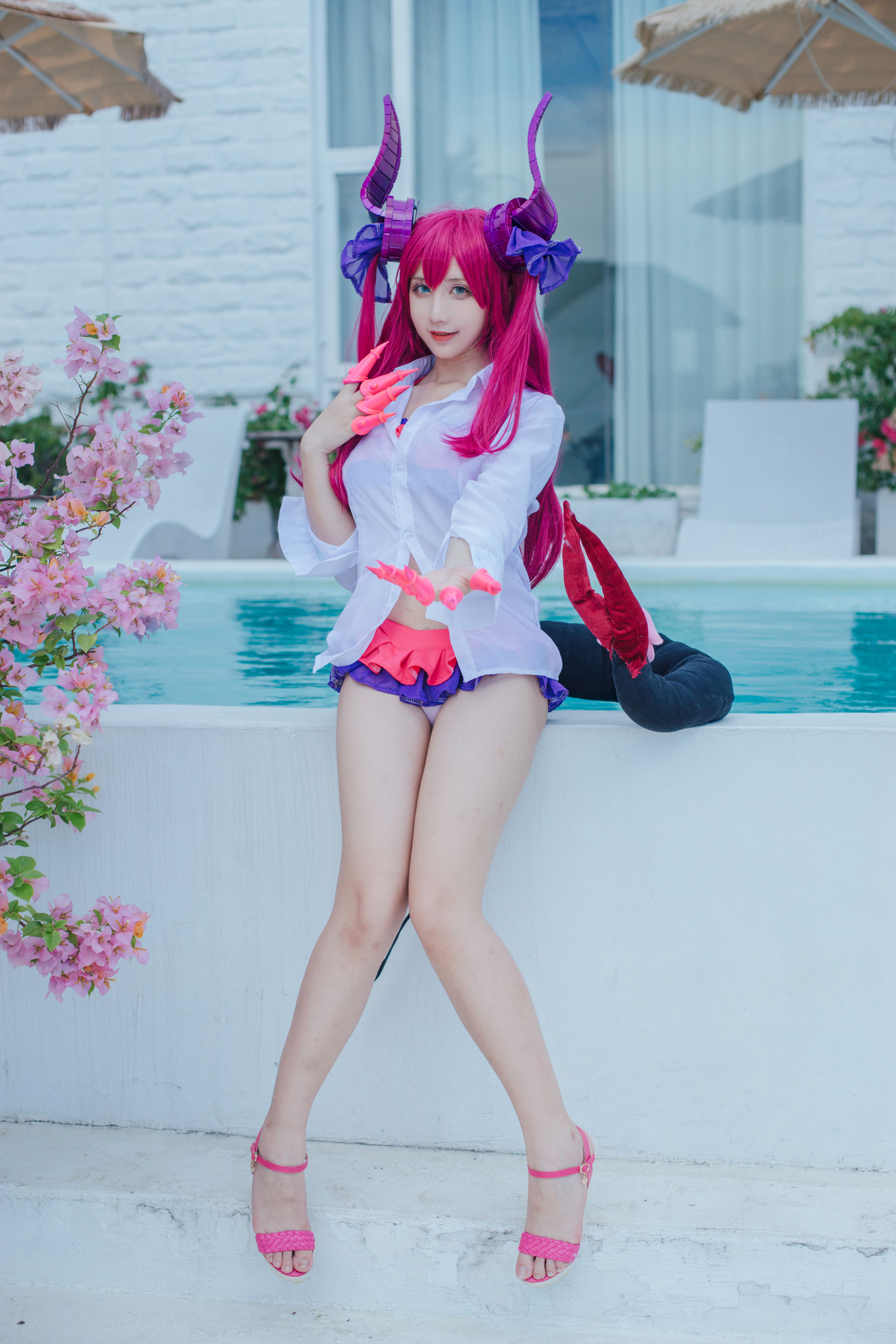 动漫博主九曲Jean – 龙娘泳装 Cosplay-第9张