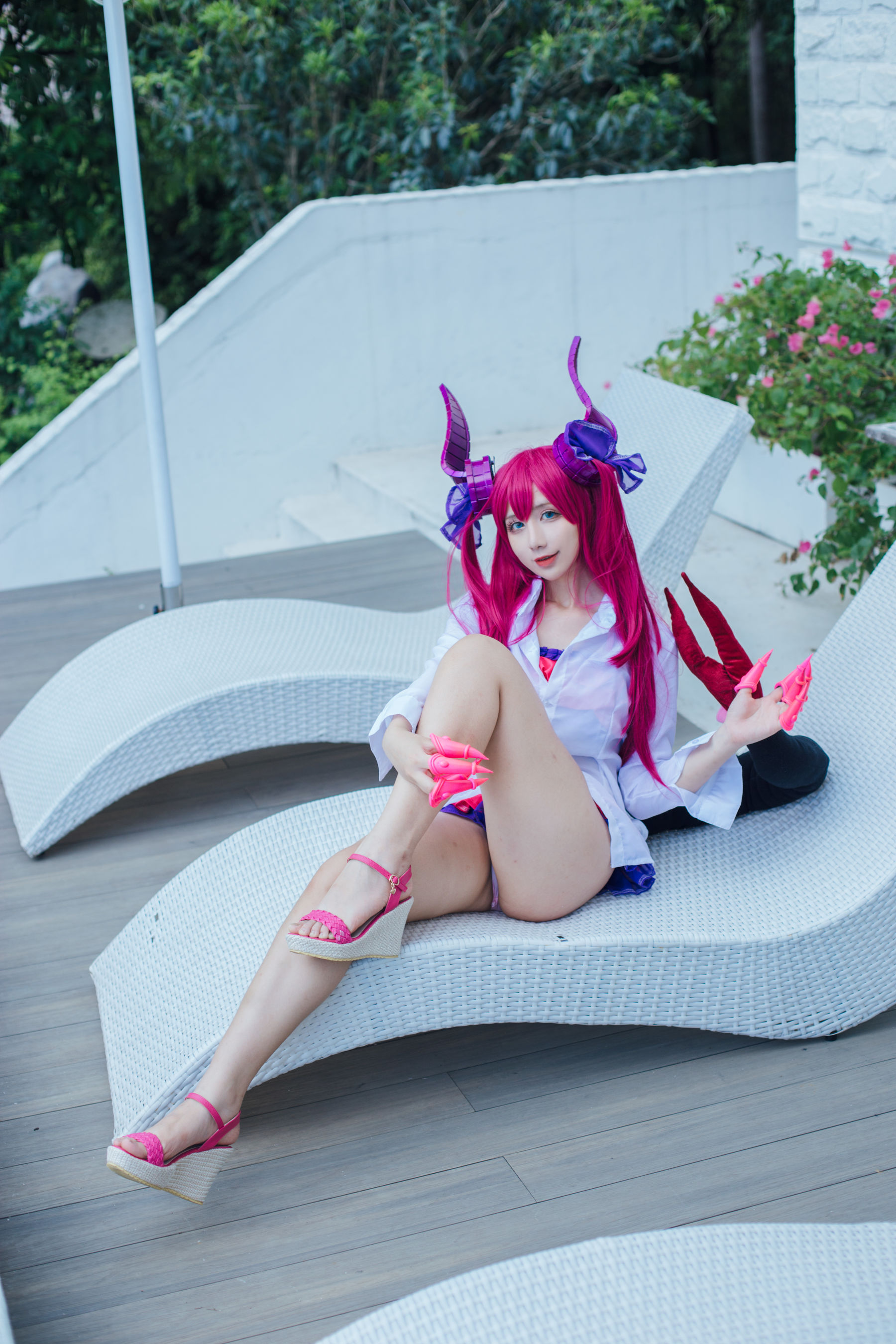 动漫博主九曲Jean – 龙娘泳装 Cosplay-第11张