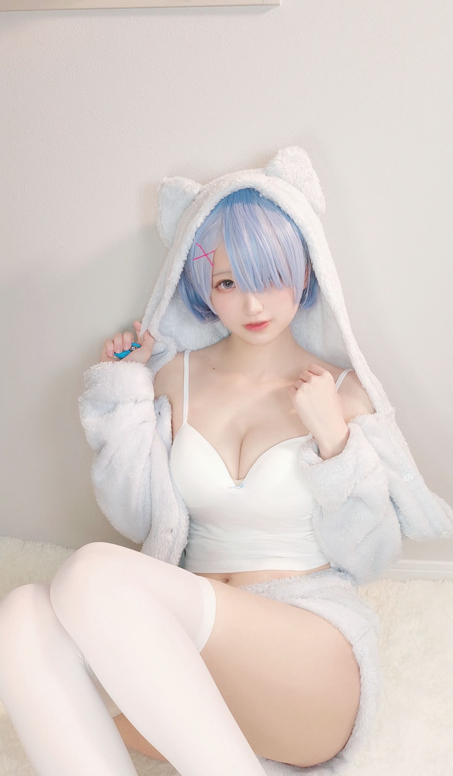千阳(ちよ) – 雷姆睡衣 Cosplay-第1张