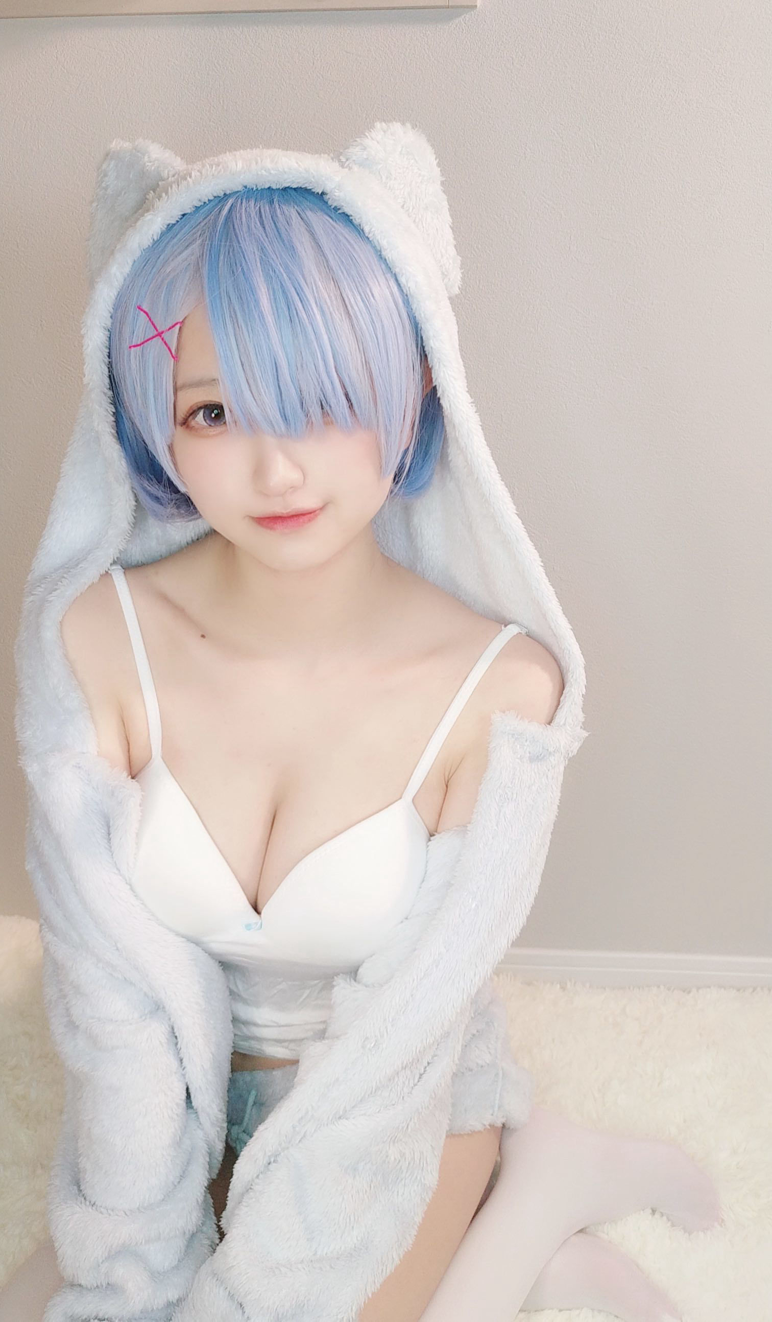 千阳(ちよ) – 雷姆睡衣 Cosplay-第4张