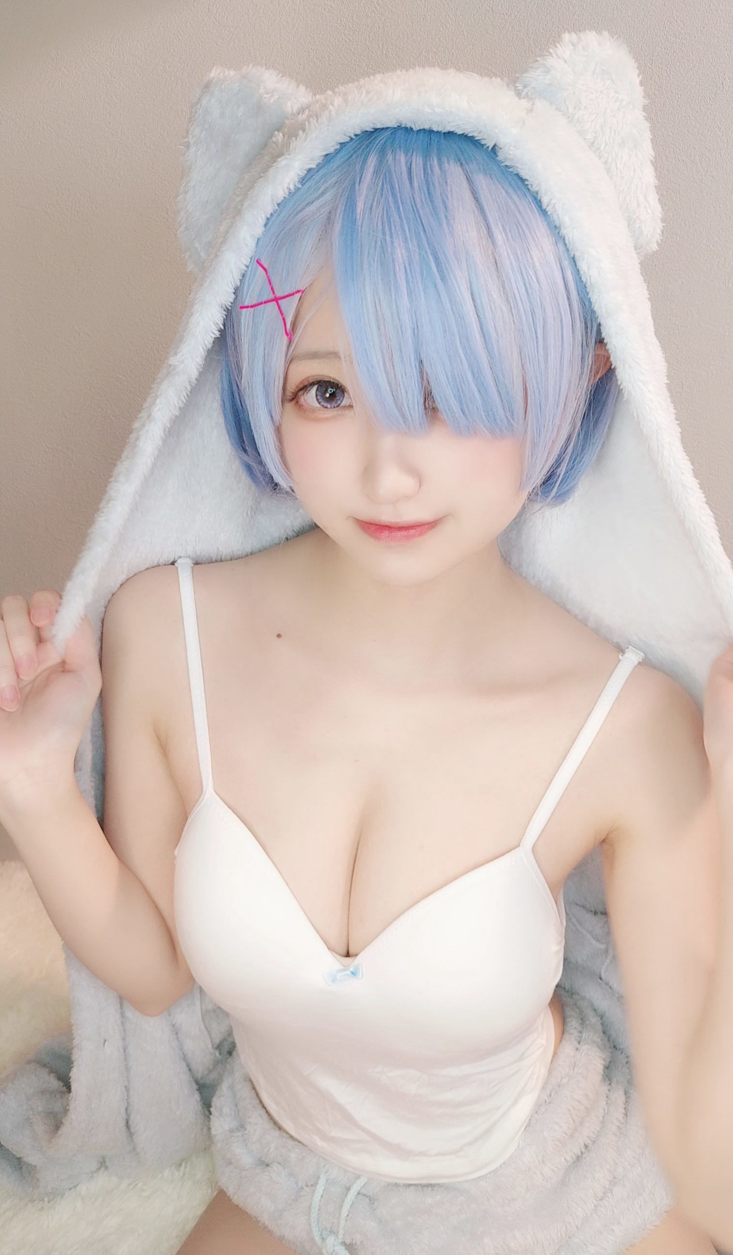 千阳(ちよ) – 雷姆睡衣 Cosplay-第6张