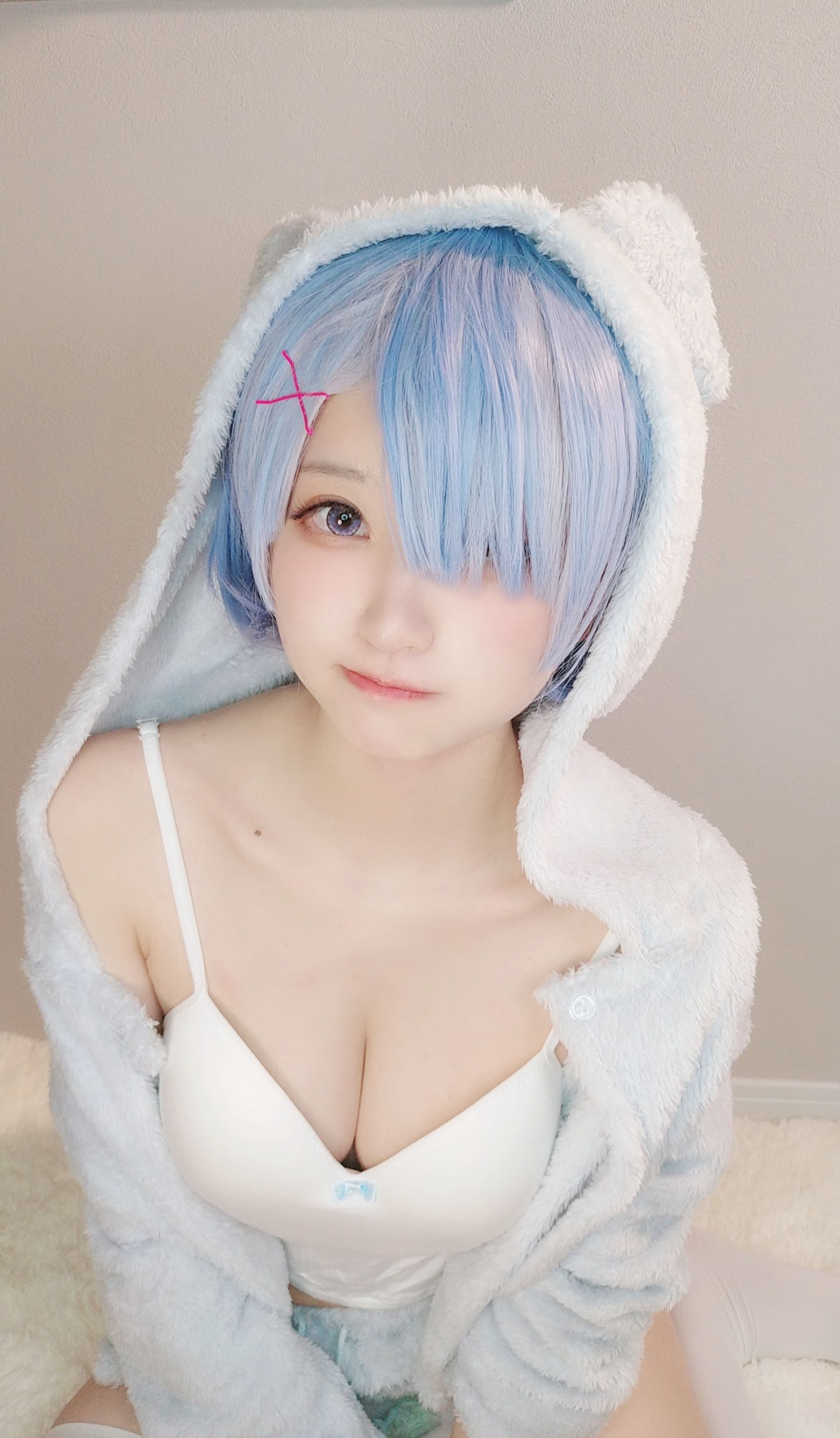 千阳(ちよ) – 雷姆睡衣 Cosplay-第13张