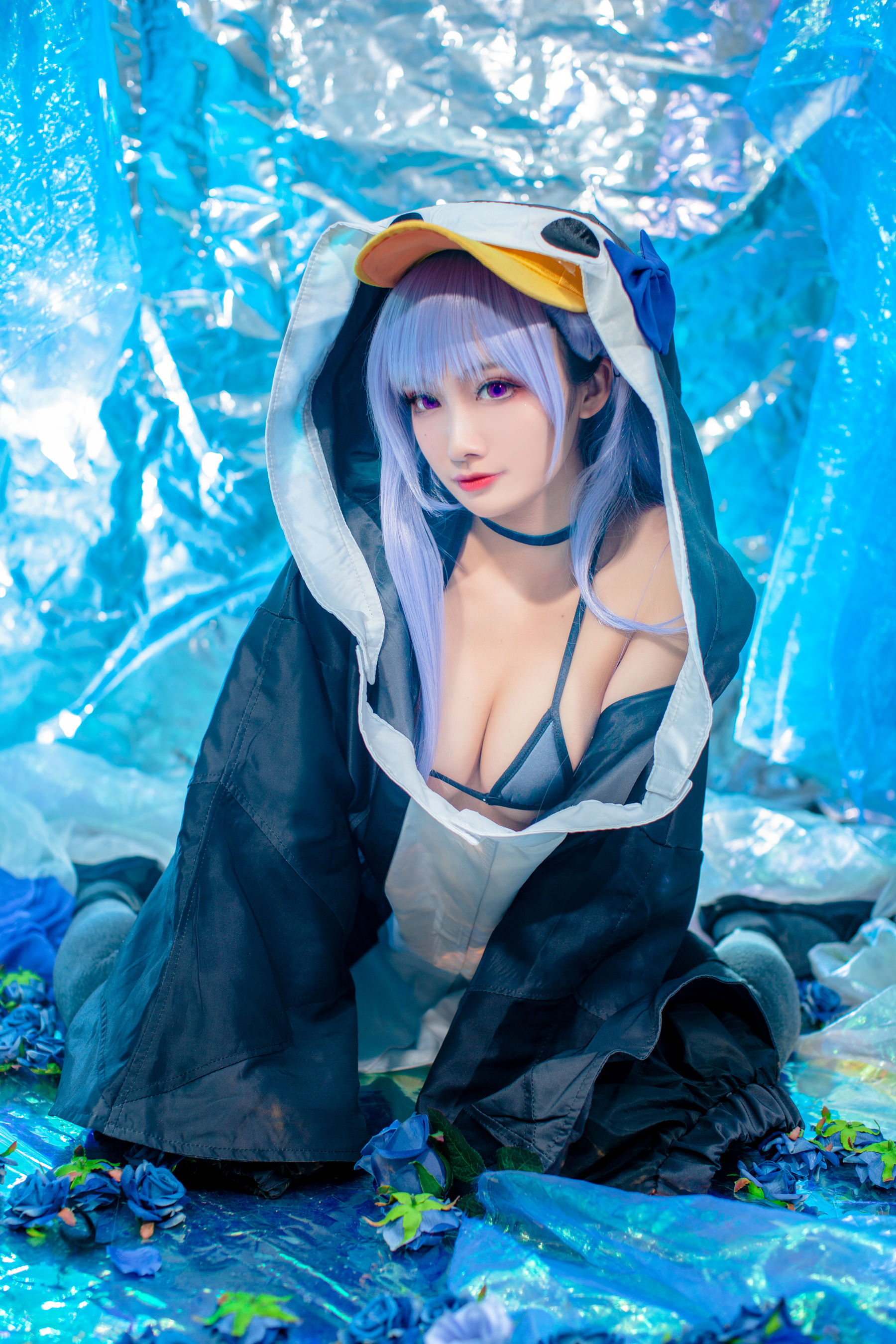 动漫博主洛璃LoLiSAMA – 水着莉莉丝 Cosplay-第1张