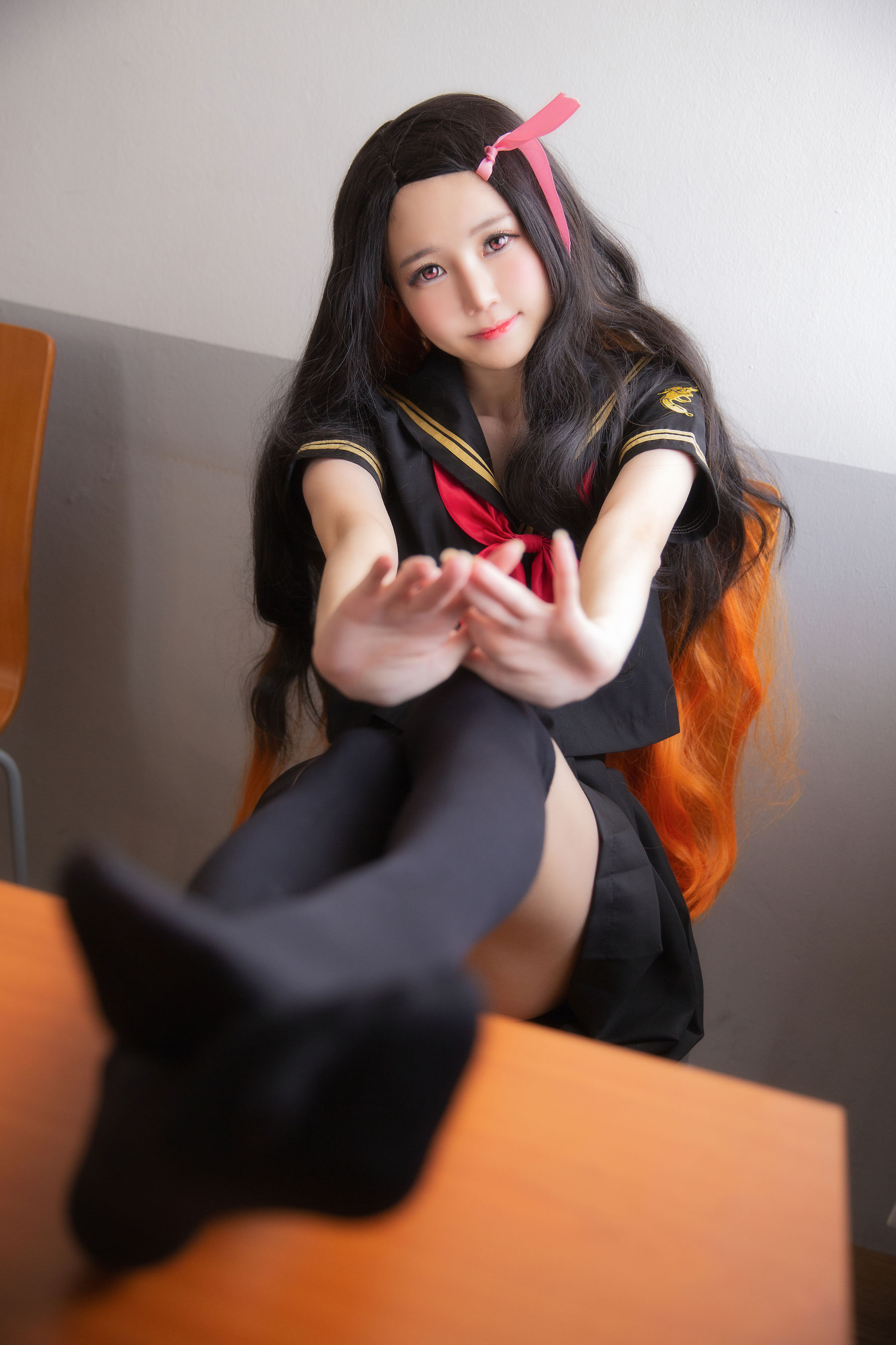 Sally Dorasnow – Nezuko School Cosplay-第1张