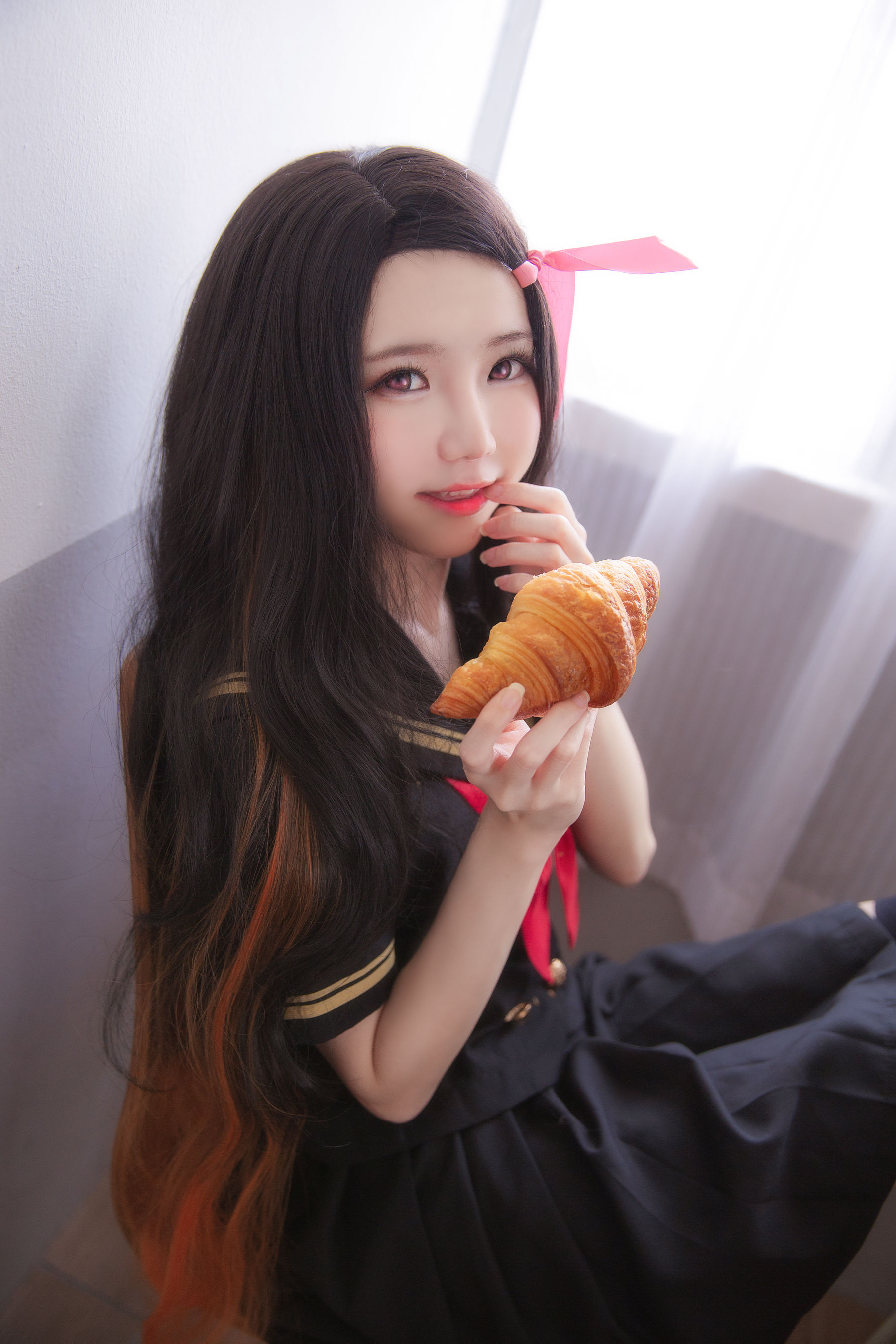 Sally Dorasnow – Nezuko School Cosplay-第2张