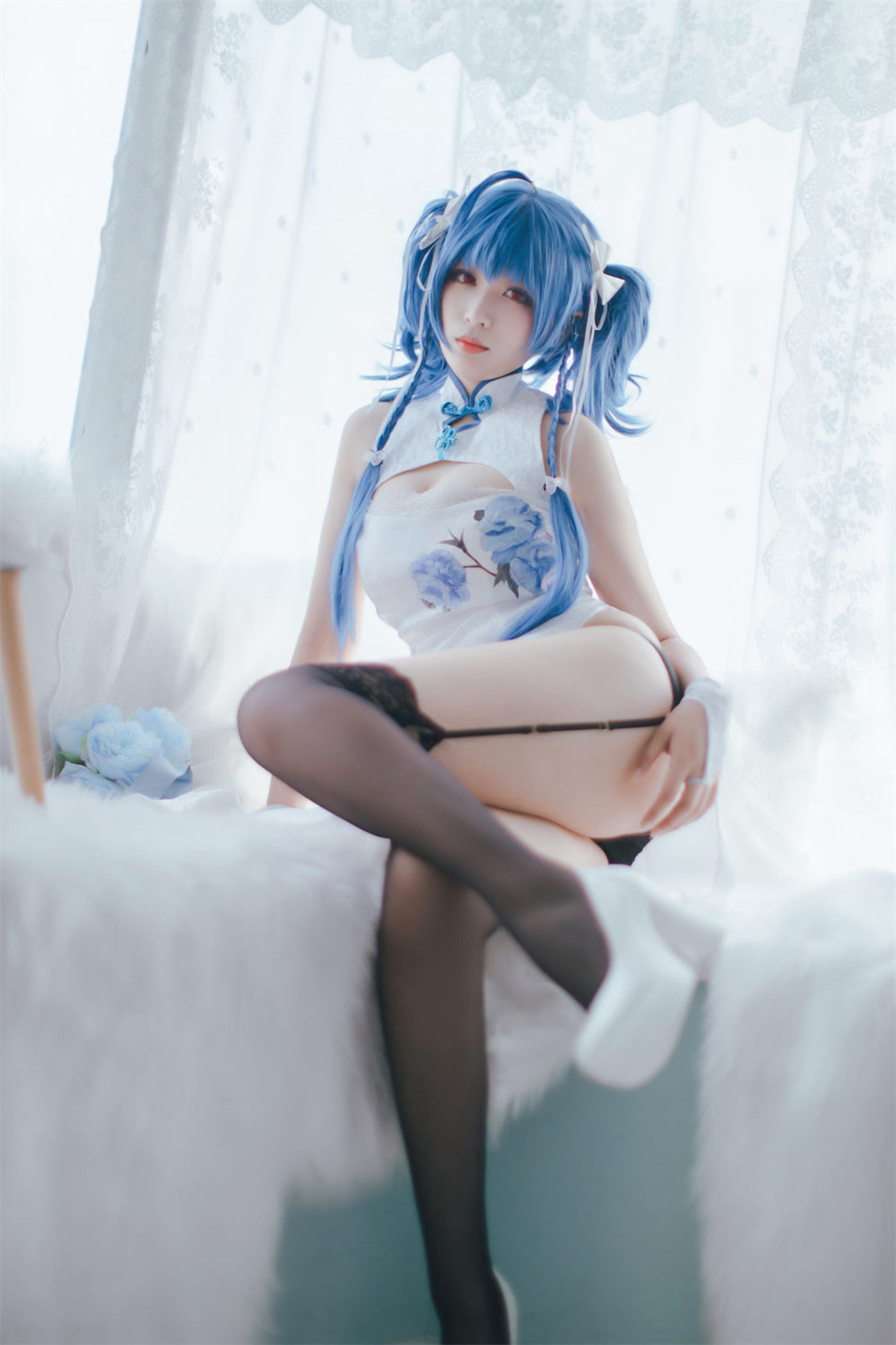 轩萧学姐 – 圣路易斯旗袍 Cosplay-第36张