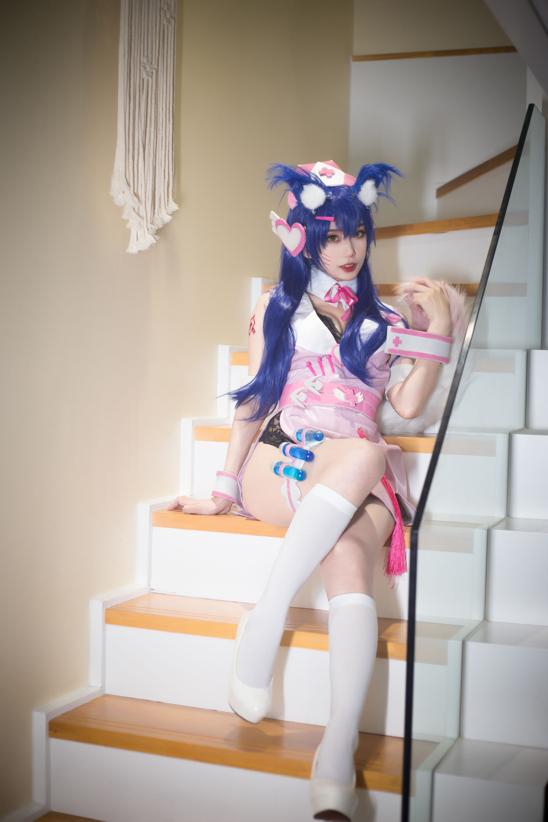 动漫博主清颜真德秀 – 阿狸护士 Cosplay-第1张