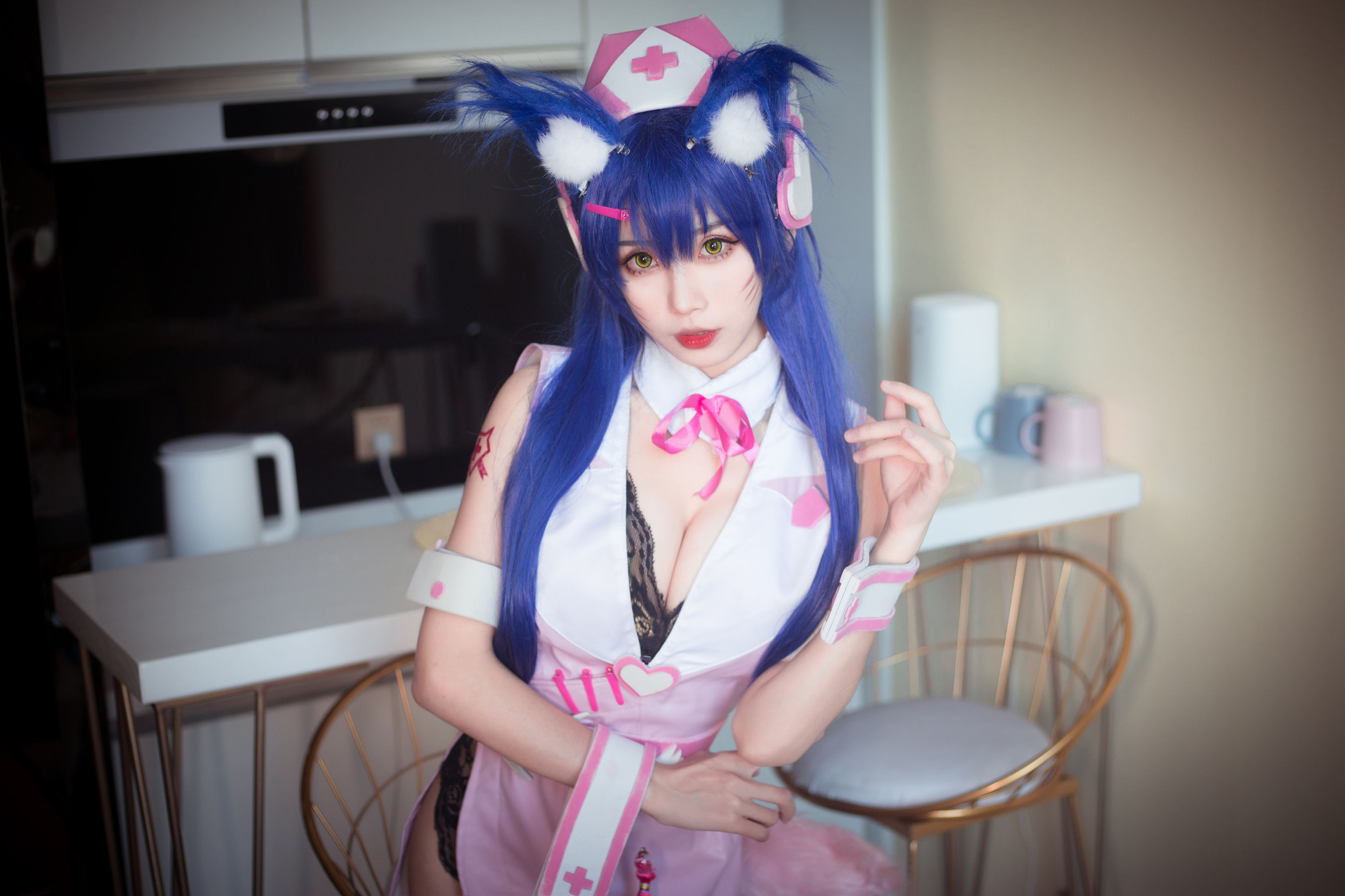 动漫博主清颜真德秀 – 阿狸护士 Cosplay-第21张