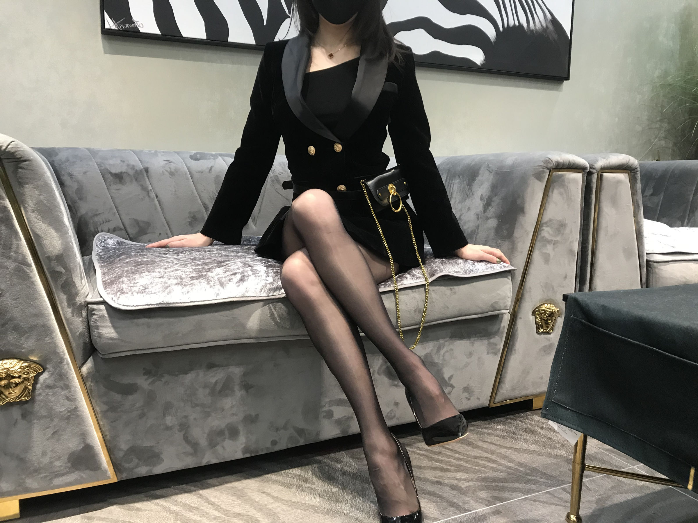 丝足博主麋鹿_Monroe 2020.03.15 会所黑丝 Cosplay-第1张