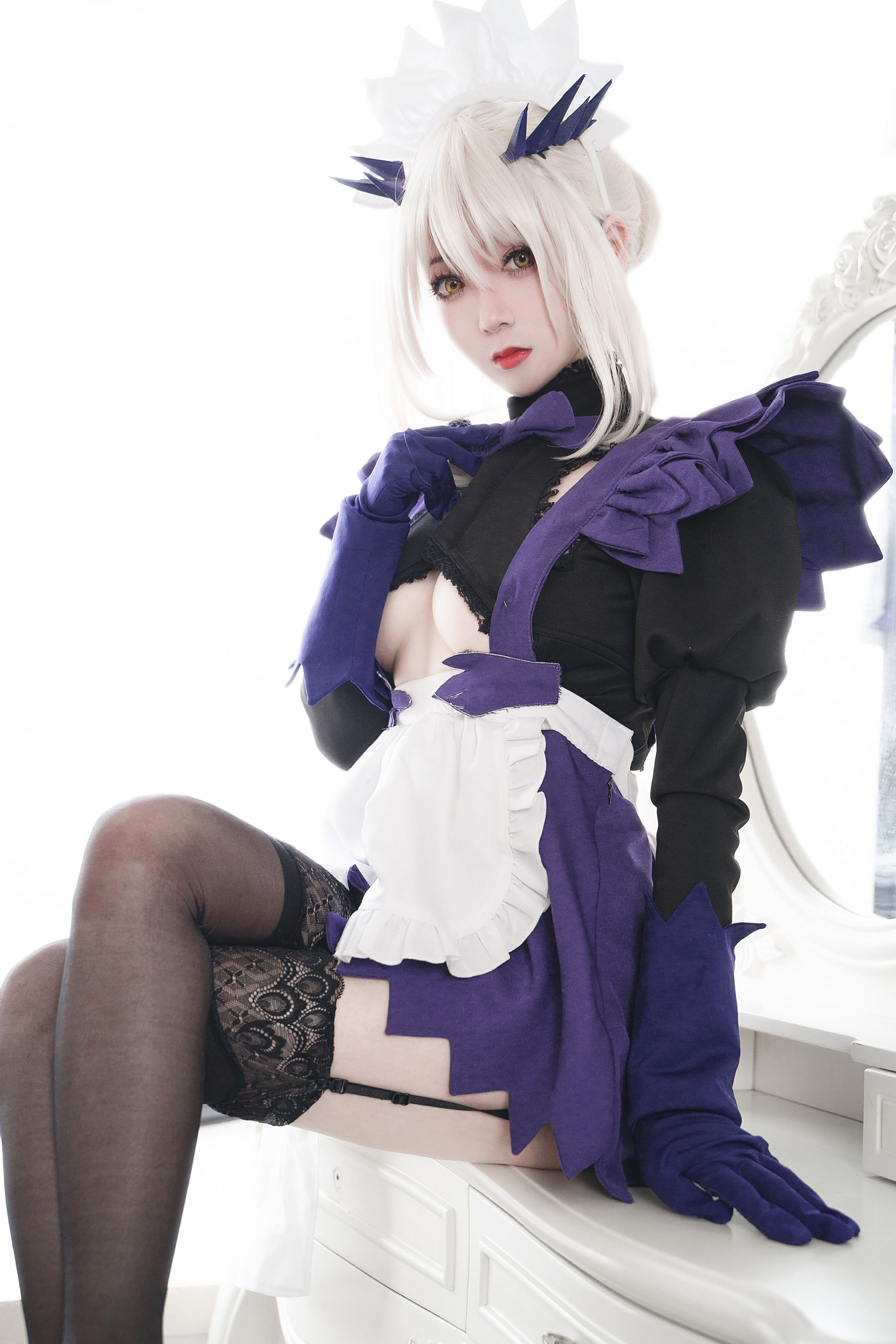 微博妹子无筝Ryou – 贞德女仆 Cosplay-第1张