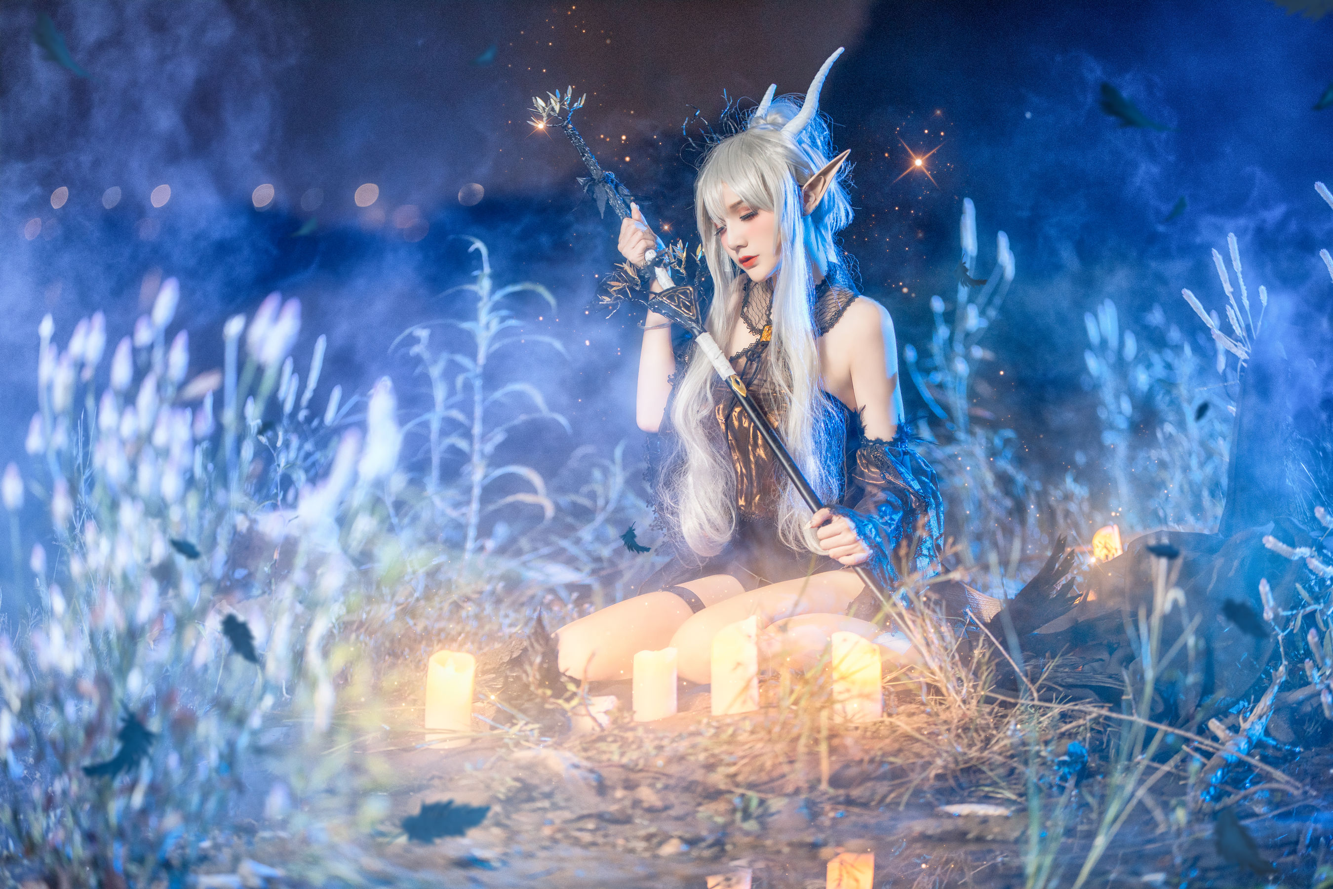 COS妹子仙九Airi – 闪灵静谧午夜 Cosplay-第6张