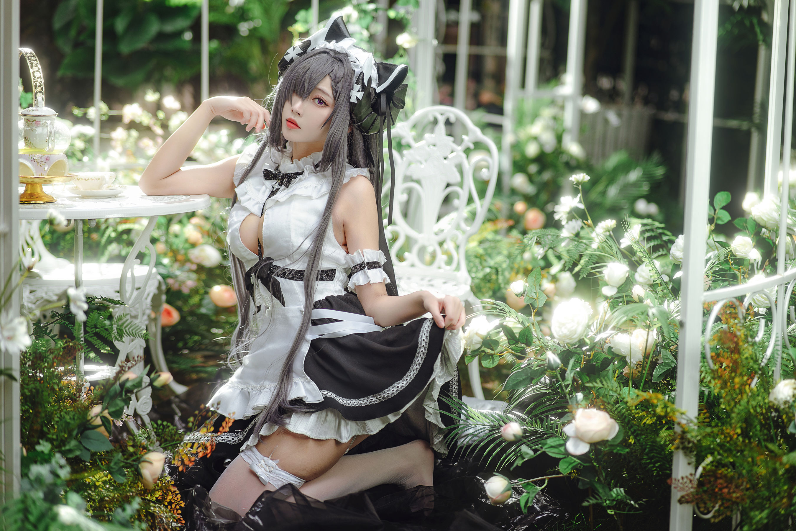 宫本桜 – 奥古斯特女仆装 Cosplay-第4张